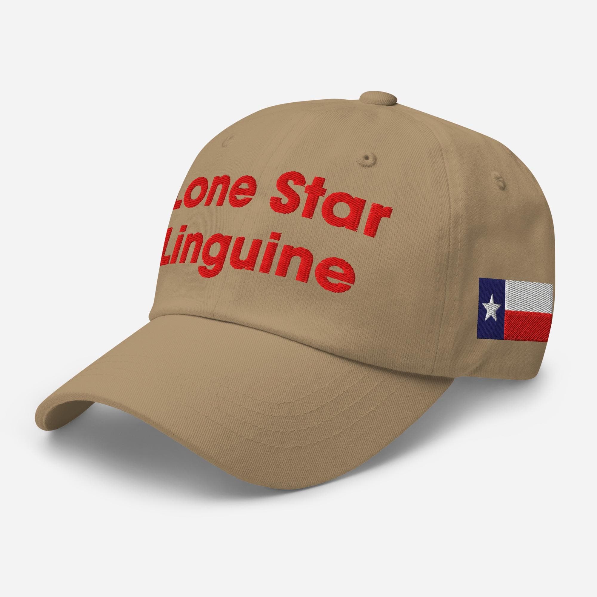 Lone Star Linguine Hat with Texas flag and Italy Flag