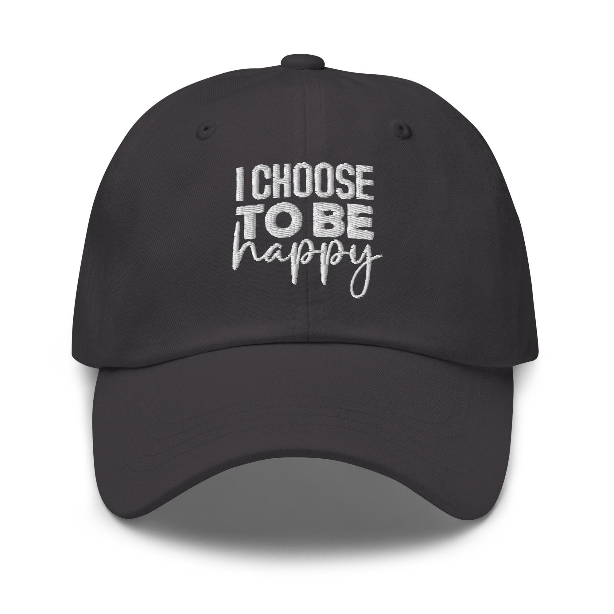 I Choose To Be Happy Embroidered Hat  Self Care Hat Self Love Hat Mental Health Awareness Cap