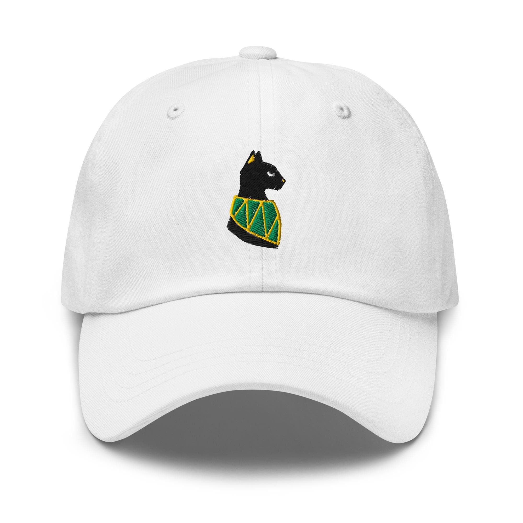 Egyptian Cat Embroidered Premium Dad Cap Baseball Cap Egyptian Hieroglyphs King Tut Hat Persian Hats Horus Hat Black Cat cute gift for her