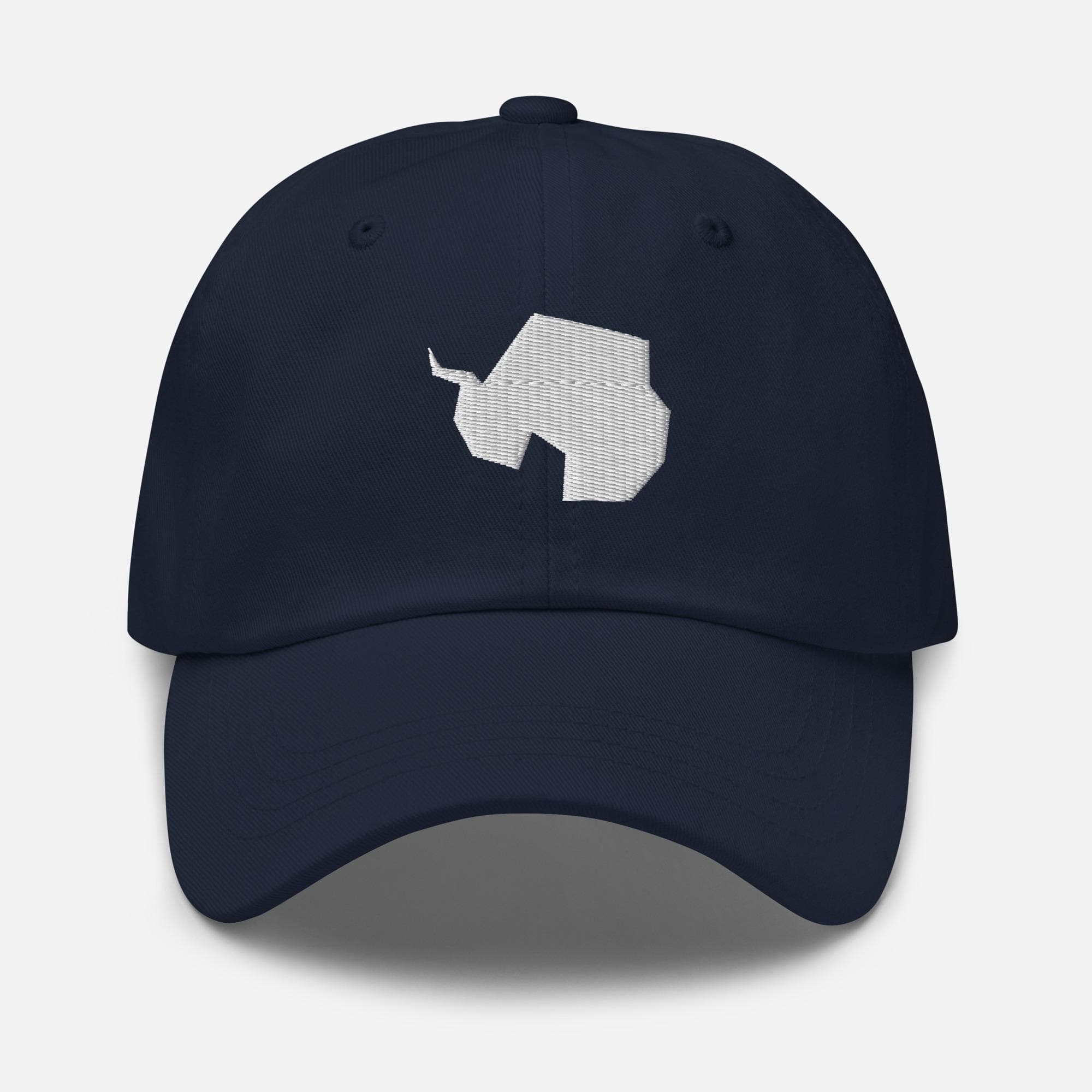 Embroidered Antarctica Hat – Map Design Baseball Cap – Travel & Adventure Gift