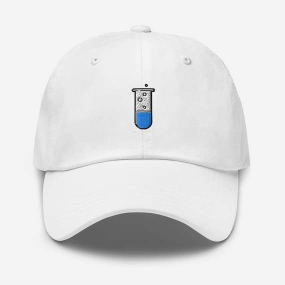 Test Tube Embroidered Hat – Science Lover Cap, Geeky Gift, Fun Summer Baseball Hat