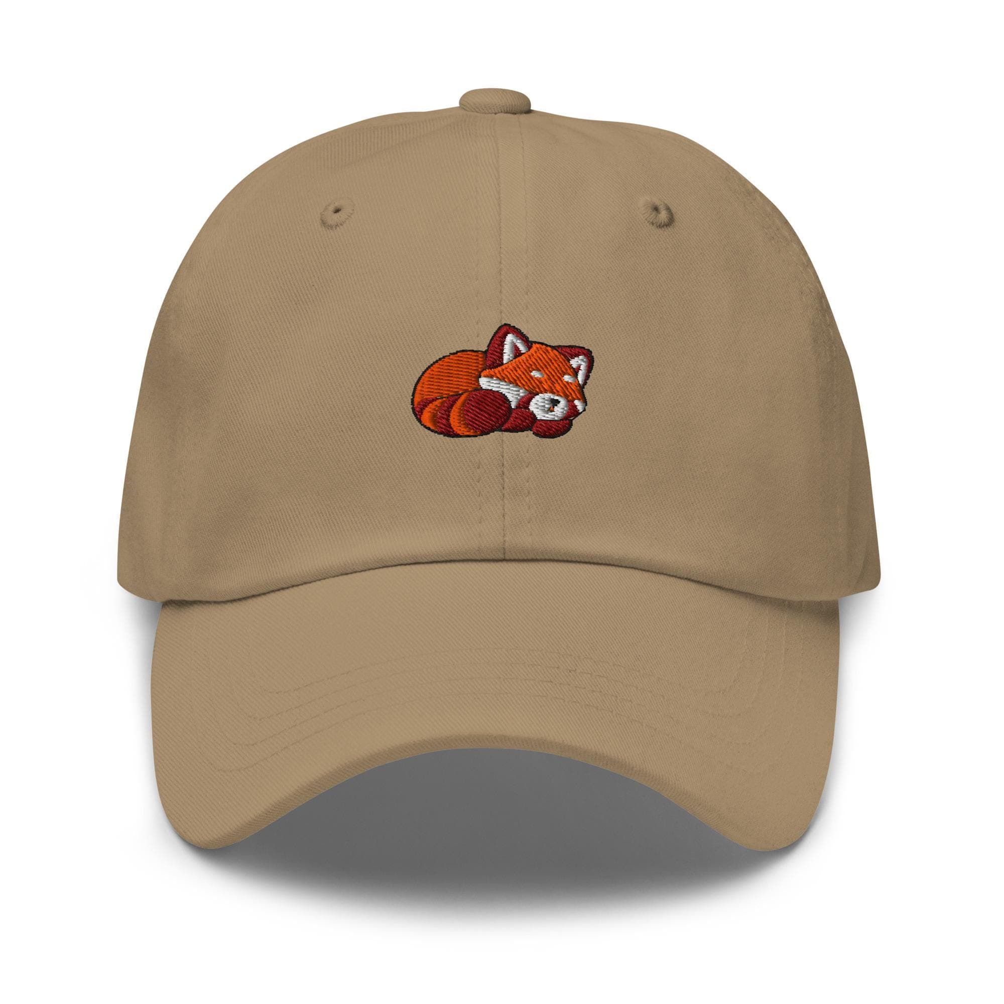Cute Red Panda Sleeping Embroidered Dad Hat, Gift For Panda Lovers Baseball Cap, Dad Cap Gifts, Gift for Dad Gift for Mom Red Panda Cap