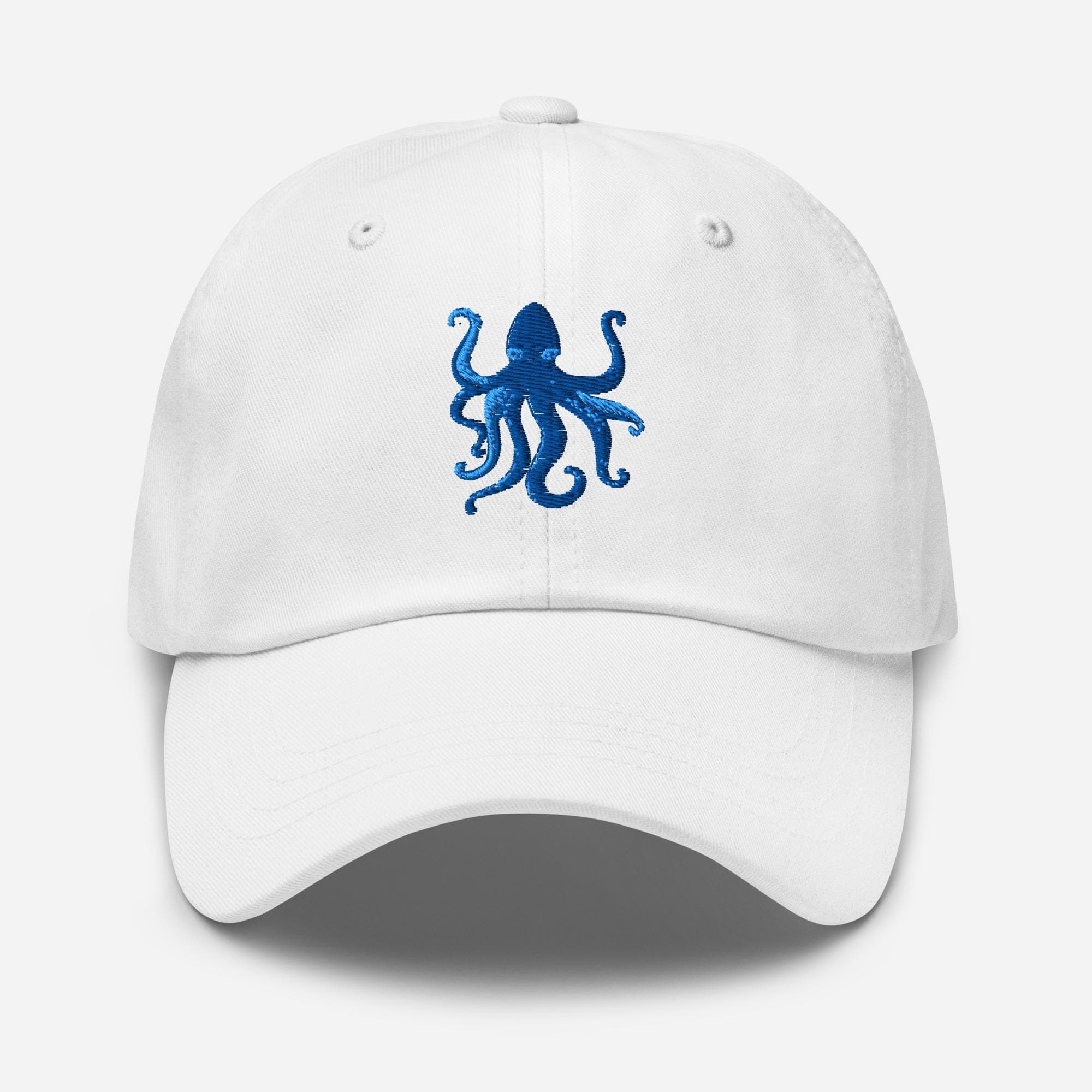 Octopus Embroidered Hat – Cute Sea Creature Baseball Cap, Ocean Animal Embroidery Dad Hat, Marine Life Gift