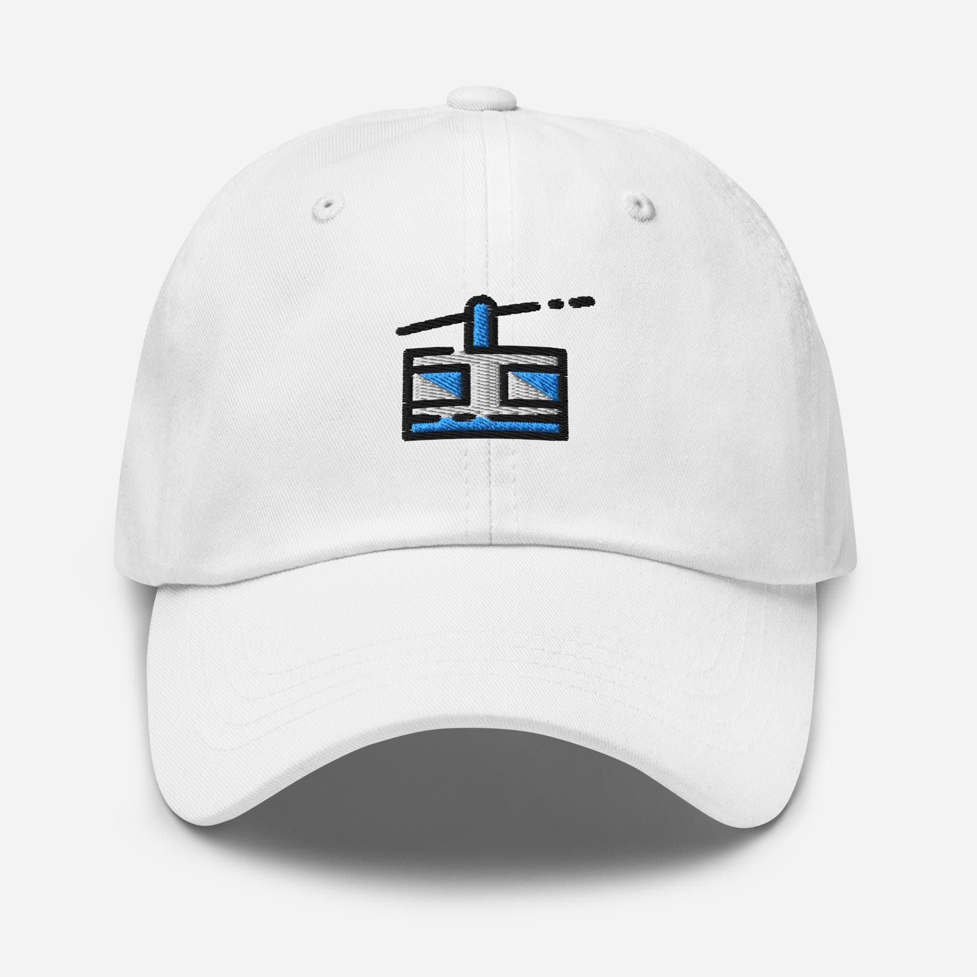Embroidered Cable Car Hat – Cute Mountain Tram Baseball Cap, Travel Gift, Outdoor Adventure Embroidery Dad Hat