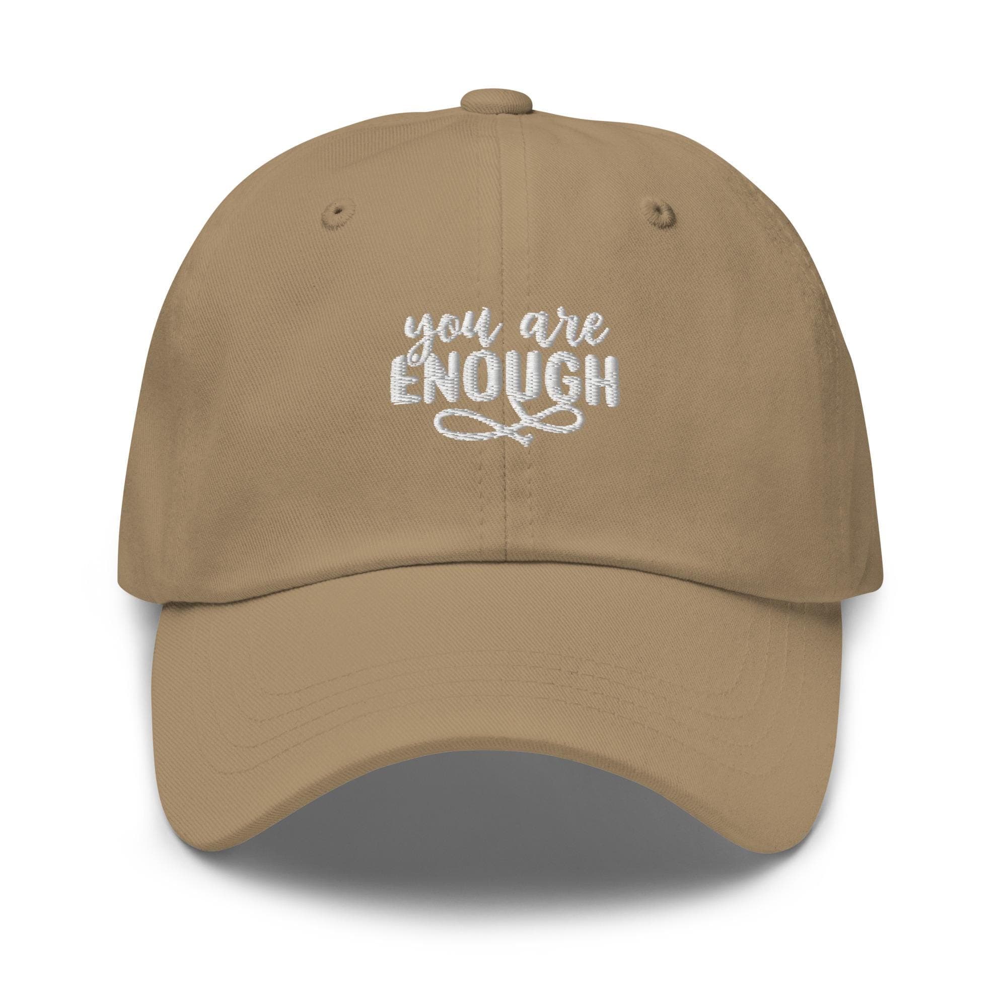 You Are Enough Embroidered Dad Hat Gift for Dad Mental Hat Self Care Hat Self Love Hat Therapy Hat Mental Health Awareness Cap Inspired Hat
