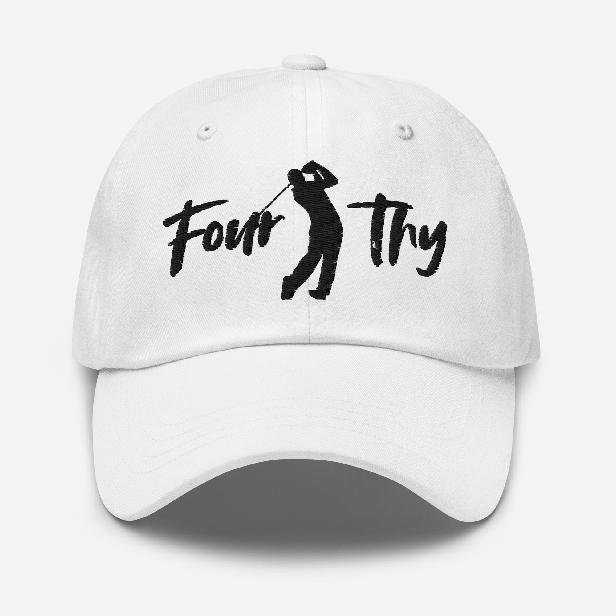 Forty Golf Dad Cap – 40th Birthday Golf Hat, Embroidered Golf Lover Gift, Adjustable Baseball Cap, Golfing Milestone Accessory
