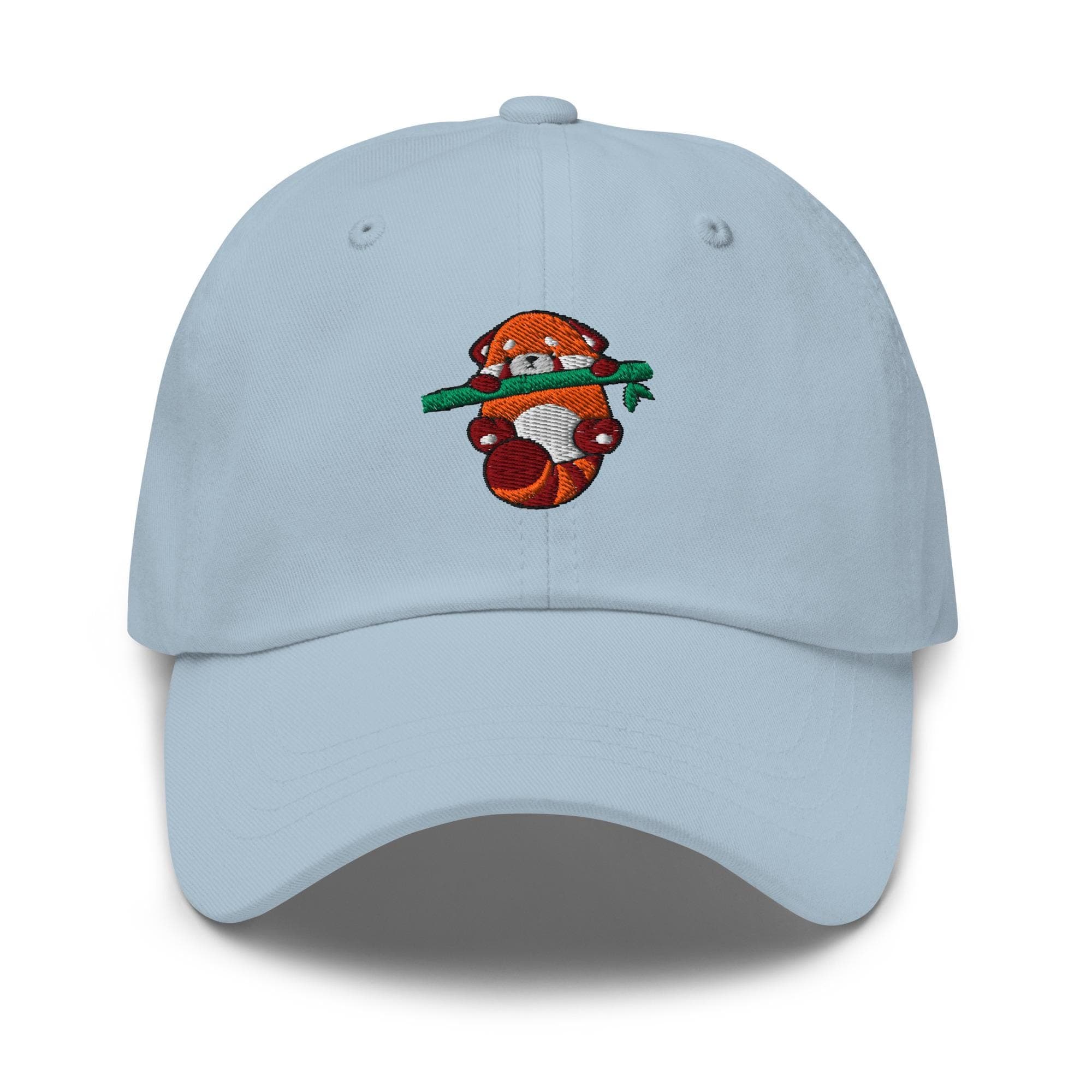 Cute Red Panda Hanging on Tree Embroidered Dad Hat, Gift For Panda Lovers Baseball Cap, Dad Cap Gifts, Gift for Dad Gift for Mom Hat Panda