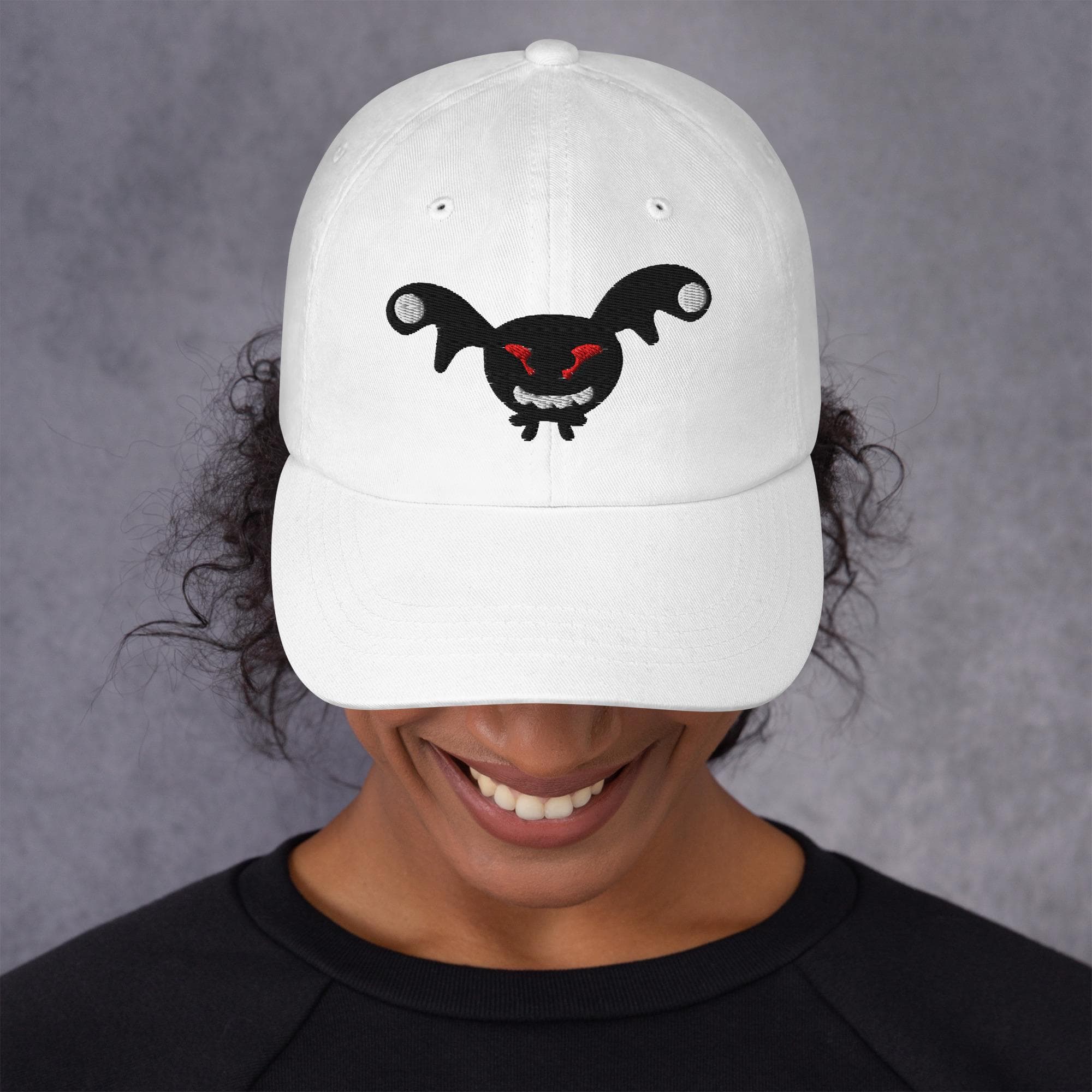 Halloween Monster Cap – Spooky Embroidered Hat – Cute Scary Cartoon Dad Hat – Halloween Costume Baseball Cap