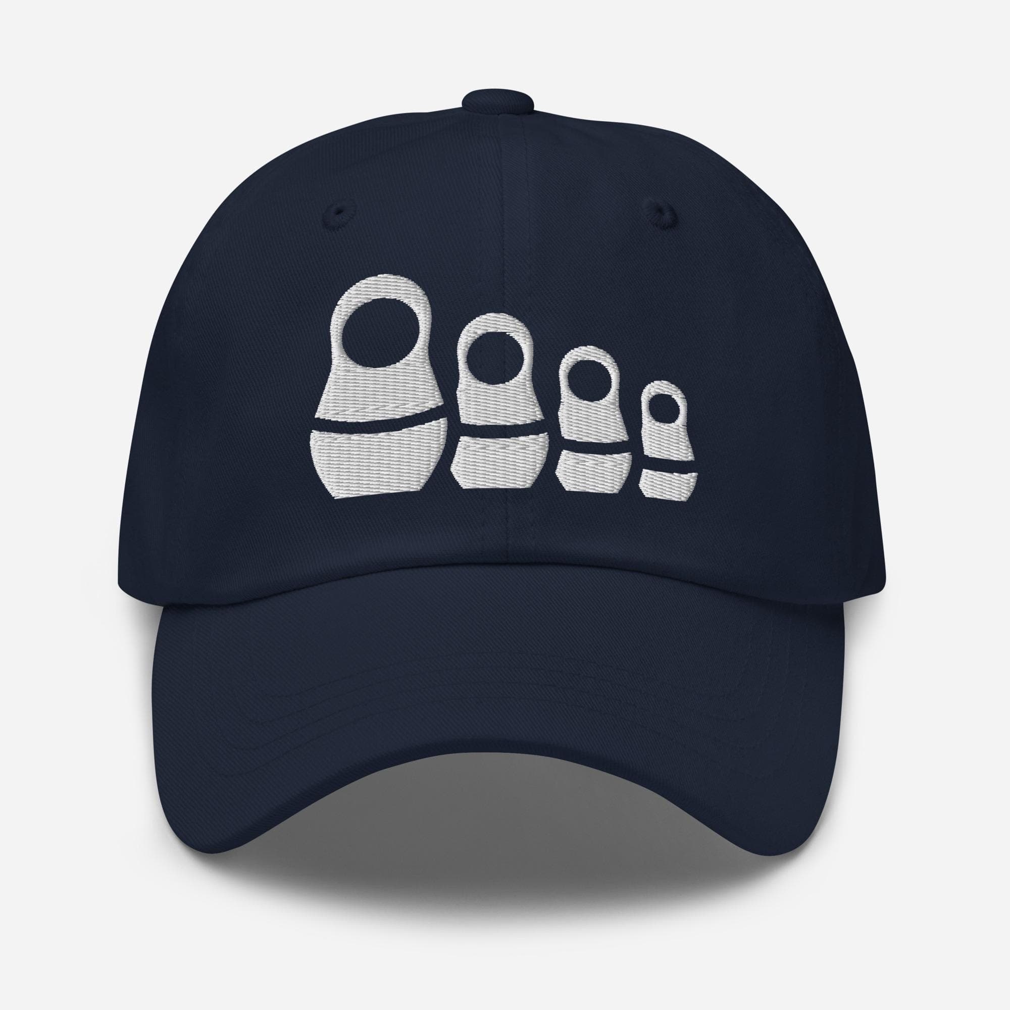 Embroidered Matryoshka Doll Hat – Russian Nesting Dolls Cap – Unique Folk Art Embroidery Gift