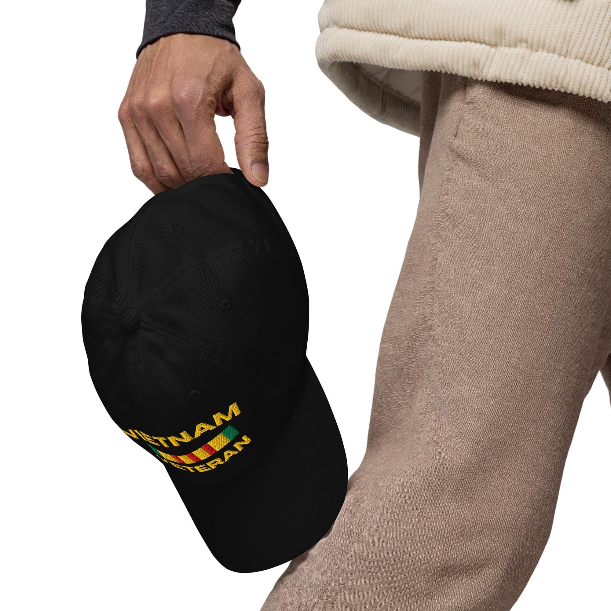 Vietnam Veteran Dad Hat – Embroidered Baseball Cap for Veterans, Military Pride Gift for War Veteran