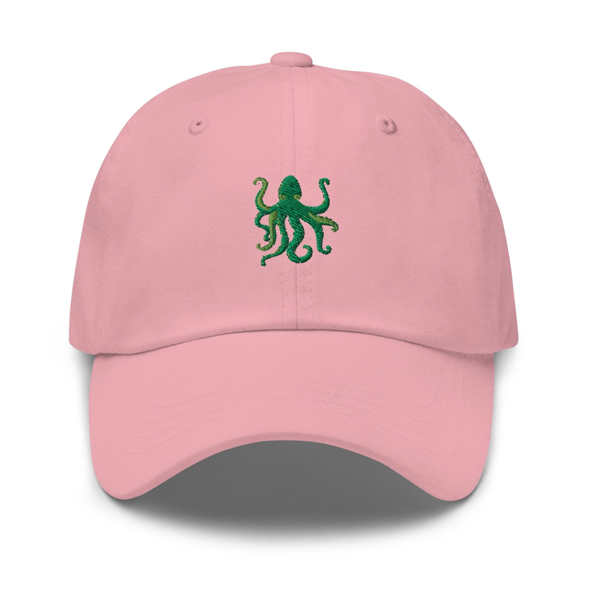 Cute Green Octopus Embroidered Dad Hat Gift Octopus Lover Cap Gift Sea Creature Cap Sea Animals Hat Gift
