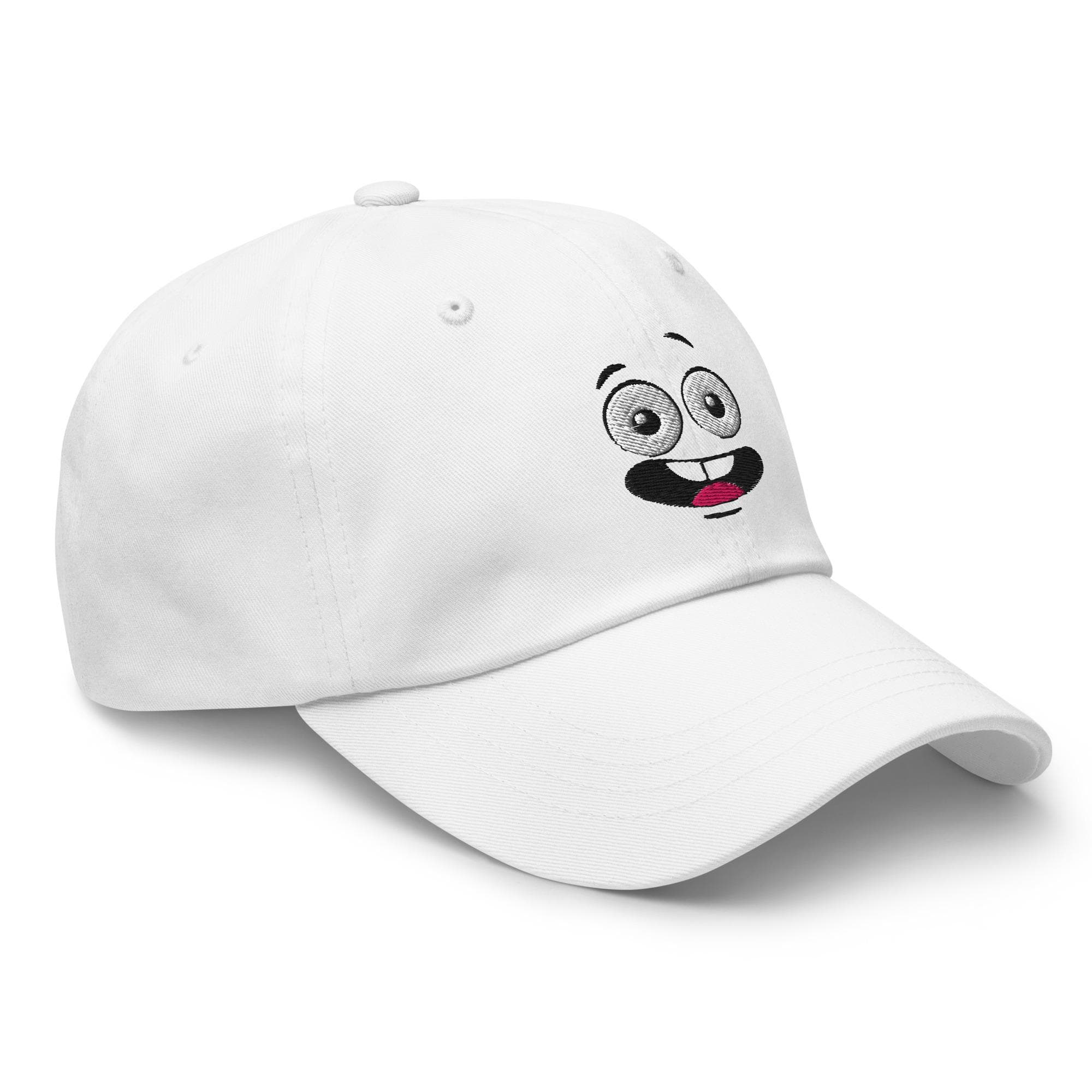Embroidered Cartoon Face Hat | Cute Expression Cap | Fun Casual Dad Hat