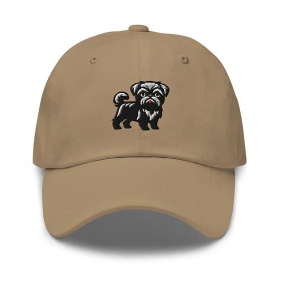 Brussels Griffon Hat Embroidered Hat Cute Cap Gift for Dad Dog Animal Lover Gift for Brussels Griffon Dog Owner Baseball Cap