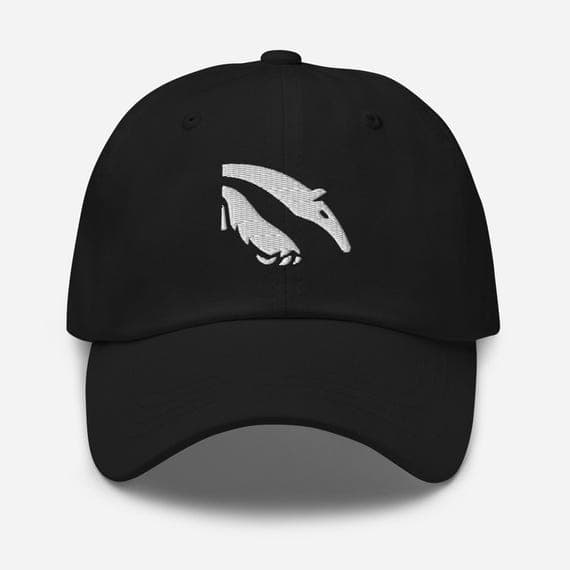Anteater Hat Embroidered Cap – Cute Animal Baseball Cap, Unique Wildlife Illustration Dad Hat, Gift for Animal Lovers