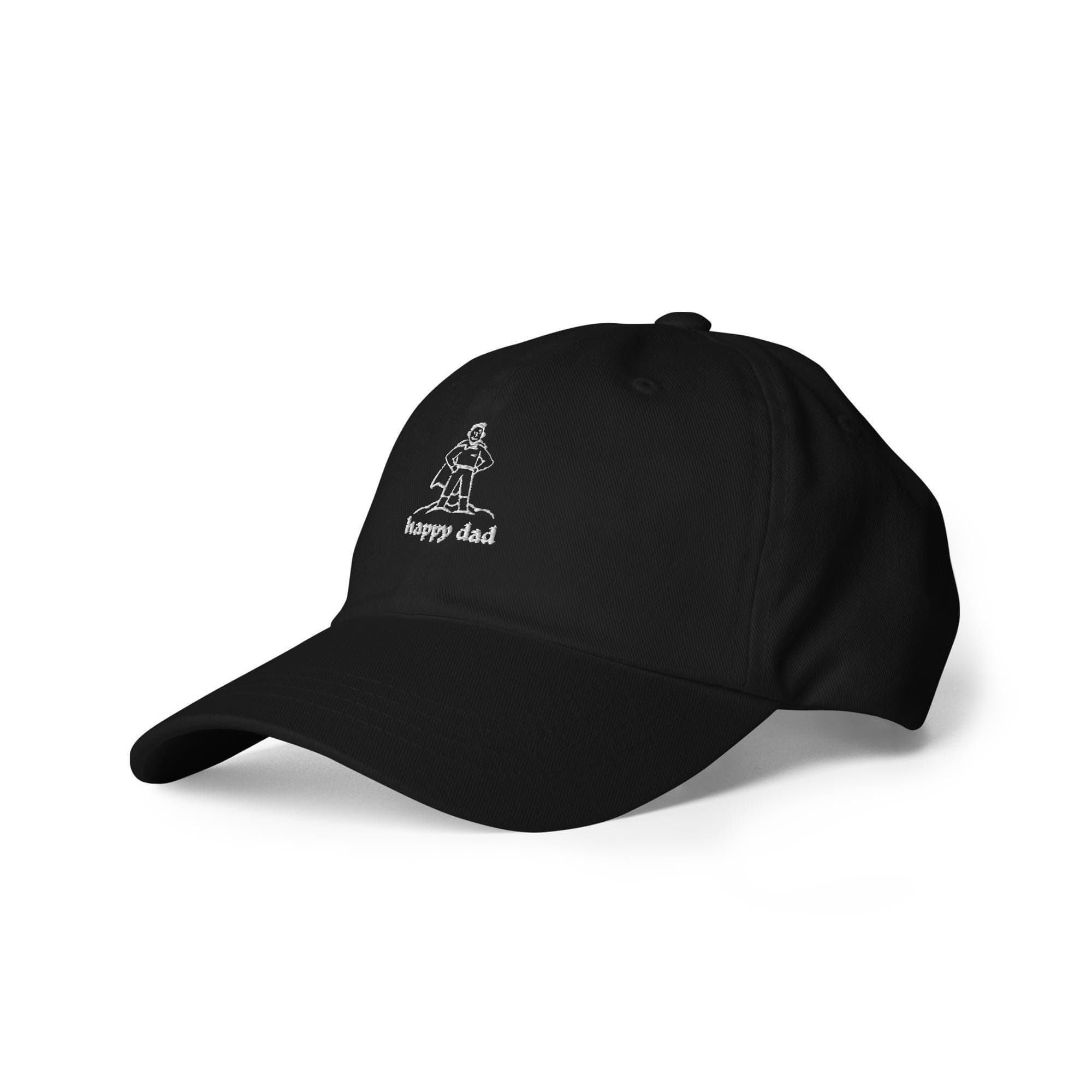 Happy Dad Embroidered Baseball Cap | Father’s Day Gift for Dad | Casual Cotton Dad Hat | Funny Embroidery Cap for Men | Gift for Him