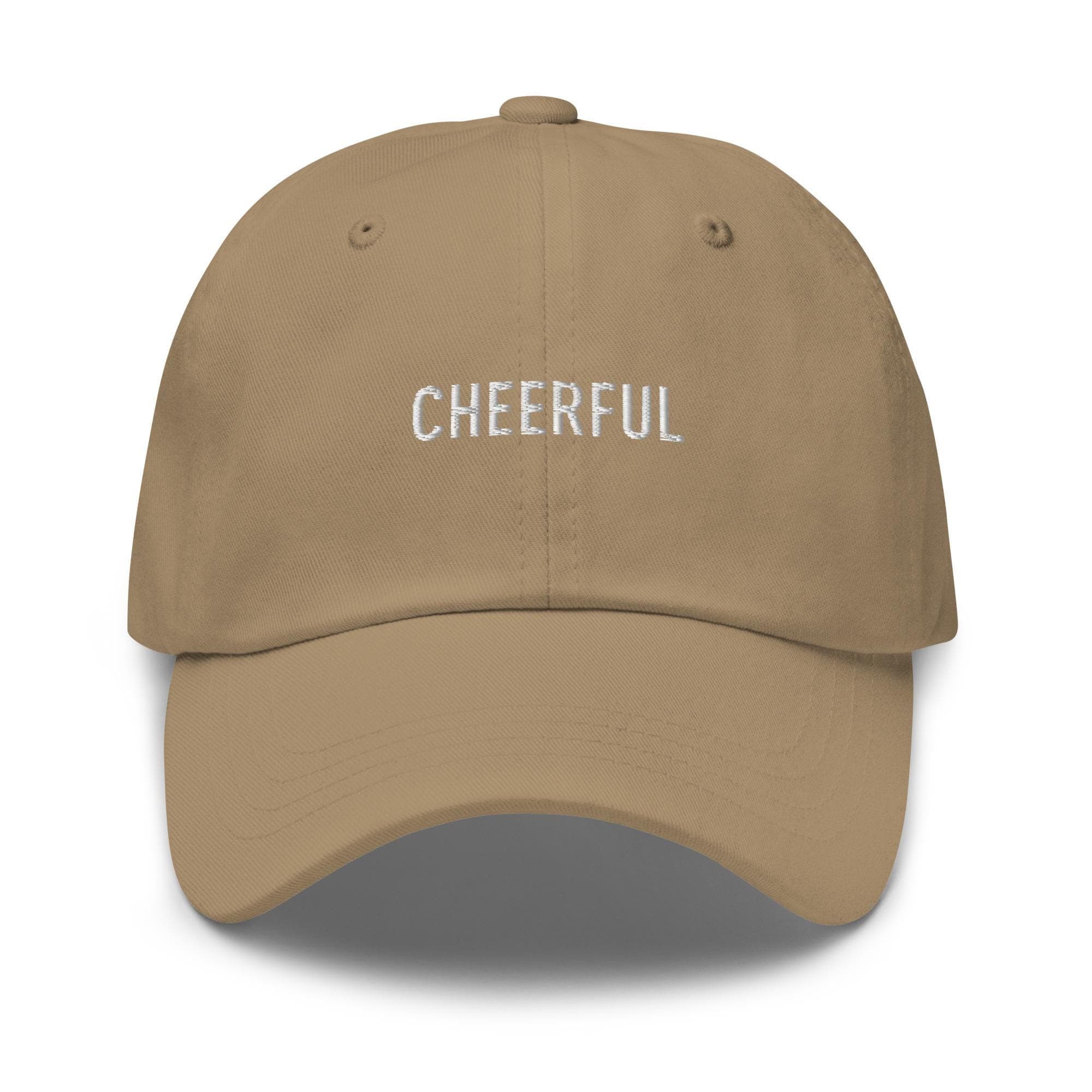 Cheerful Hat Embroidered Hat with Adjustable Strap Metal | Minimalist Hat | Personality Traits Hat | Baseball Cap | Gift for Friend