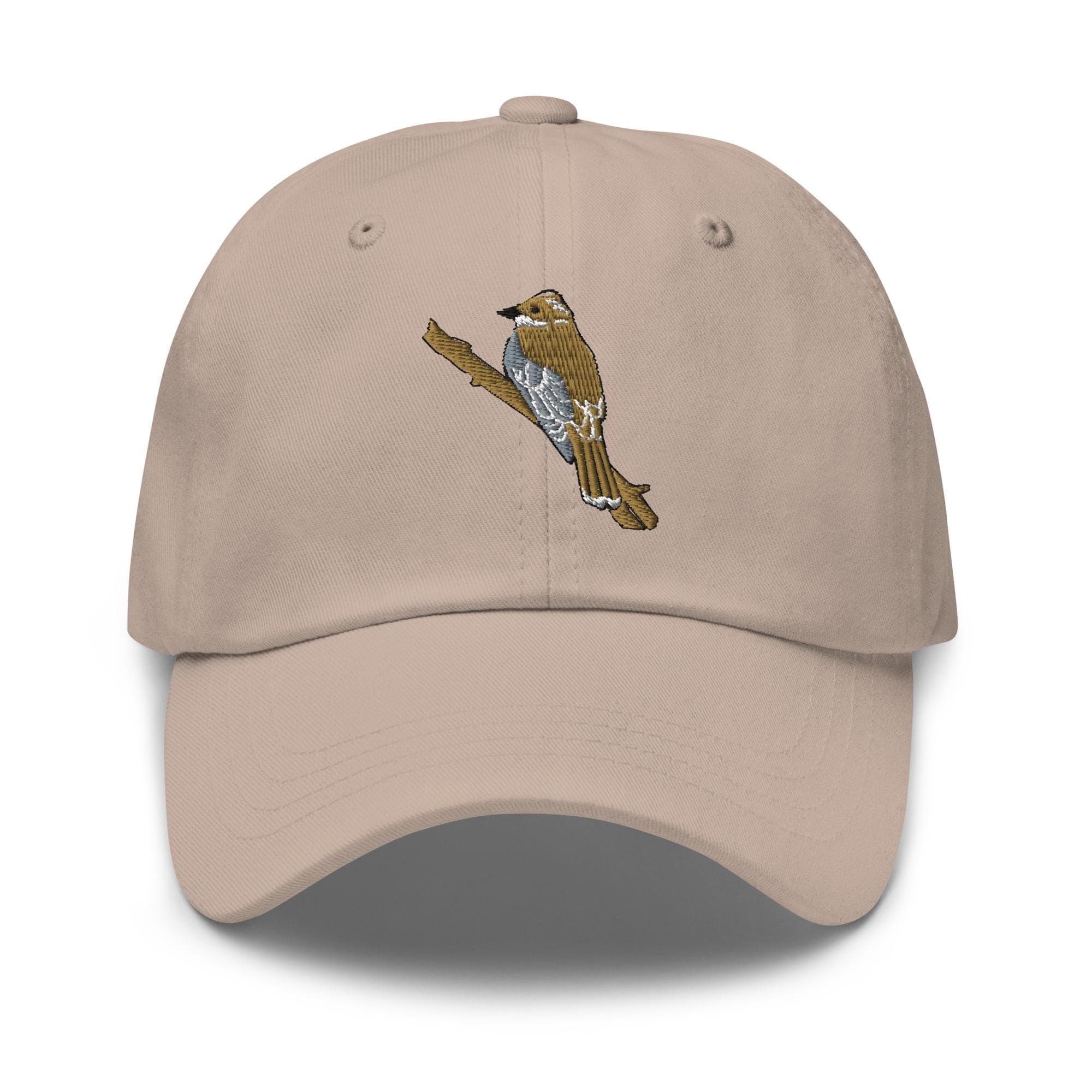 Perching Bird hat Songbird Hat Embroidered Hat Gift for Men Women Nature Lover Wildlife Black Capped Chickadee Gift for Bird Watcher