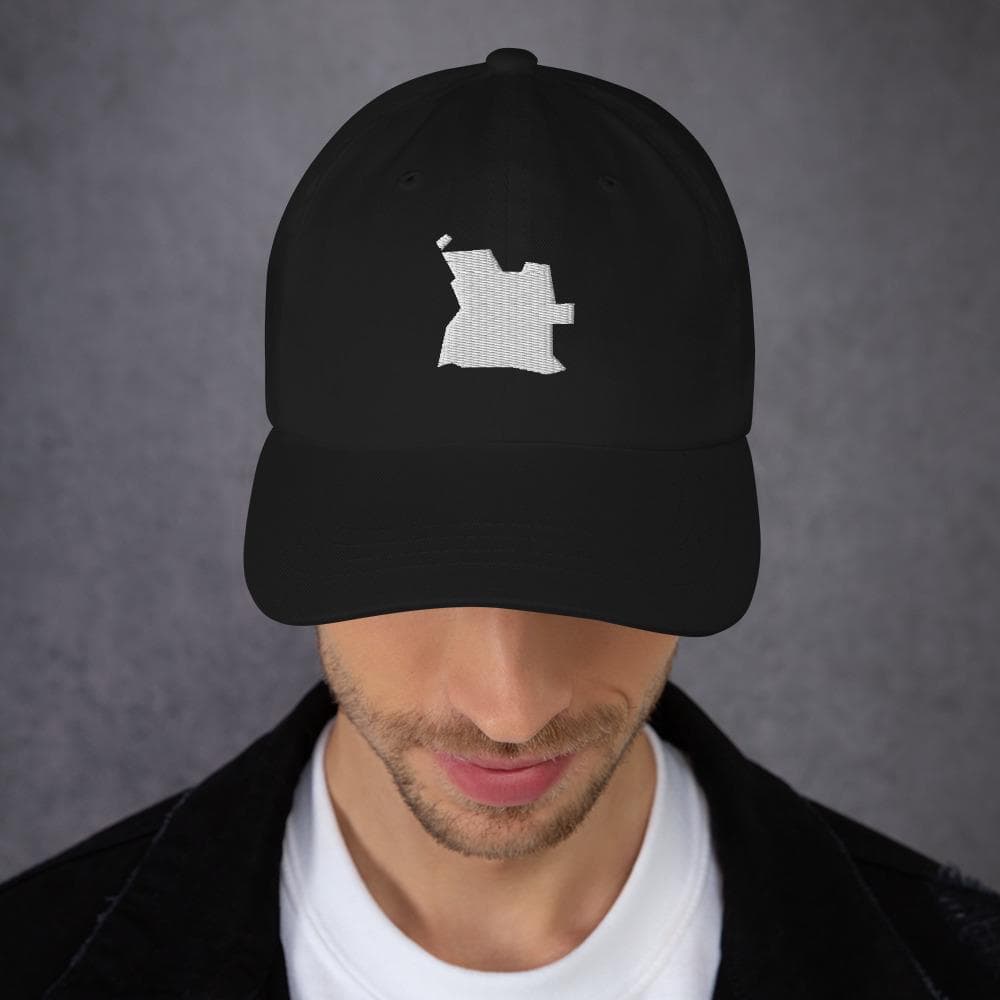 Angola Map Embroidered Hat | Country Flag Baseball Cap | Travel Lover Gift