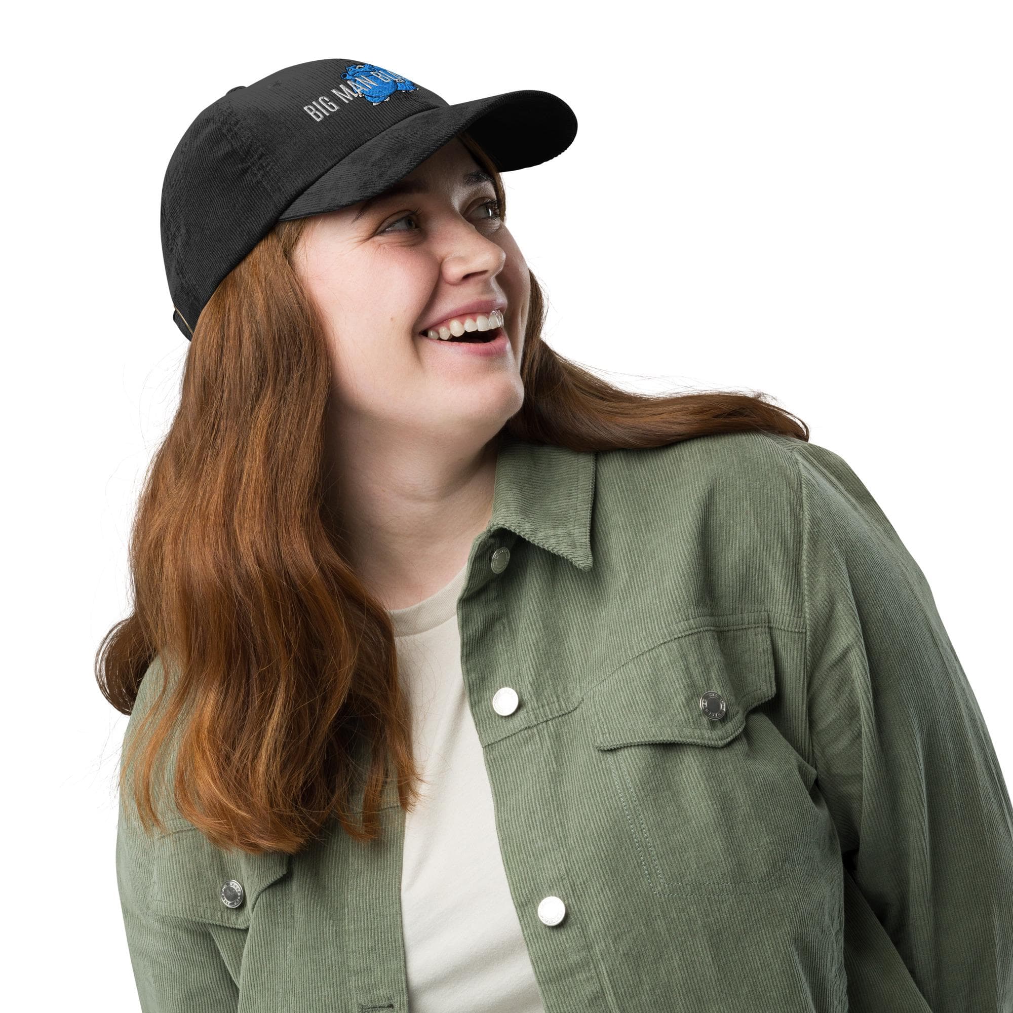 Big Man Blastoise Hat Embroidered corduroy cap