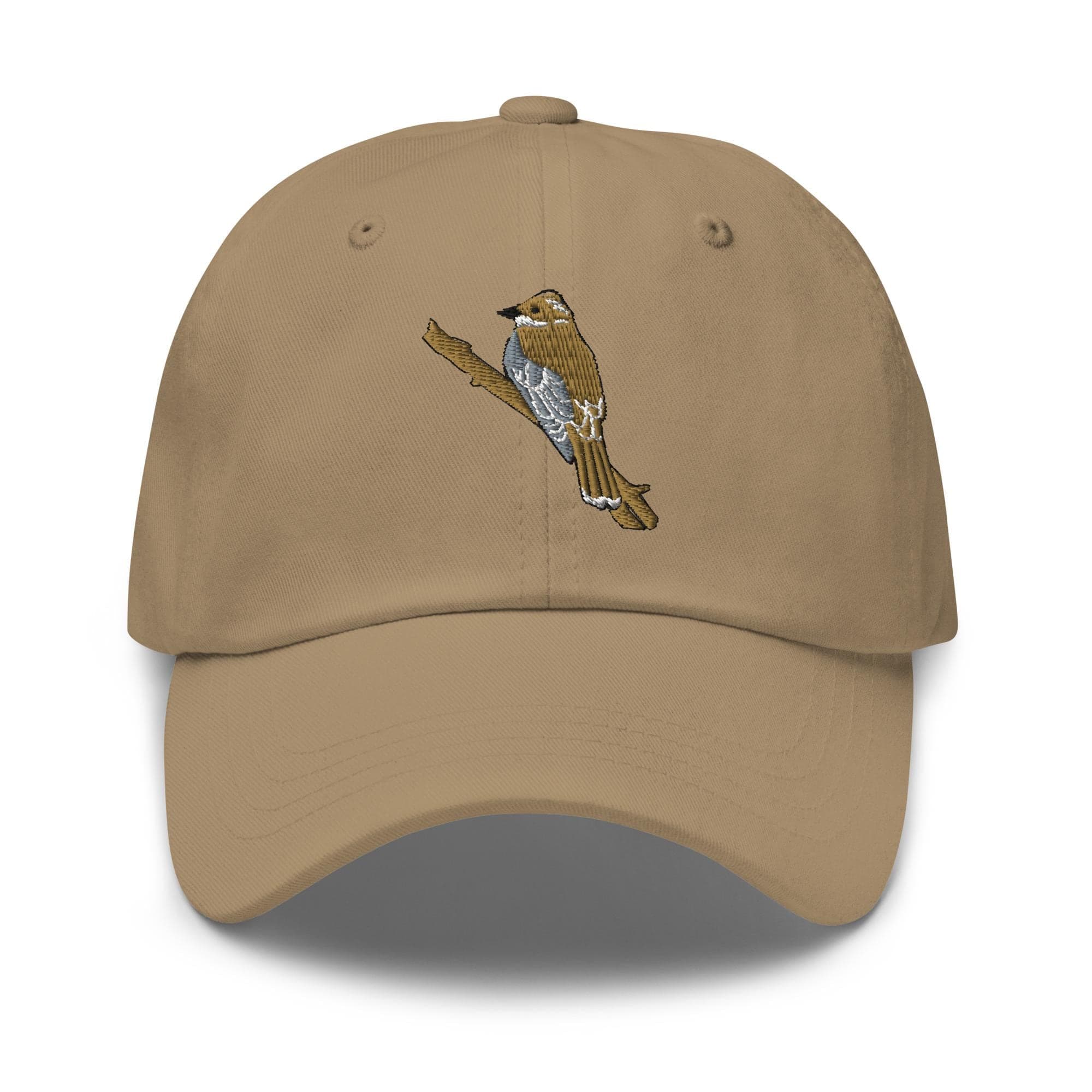 Perching Bird hat Songbird Hat Embroidered Hat Gift for Men Women Nature Lover Wildlife Black Capped Chickadee Gift for Bird Watcher