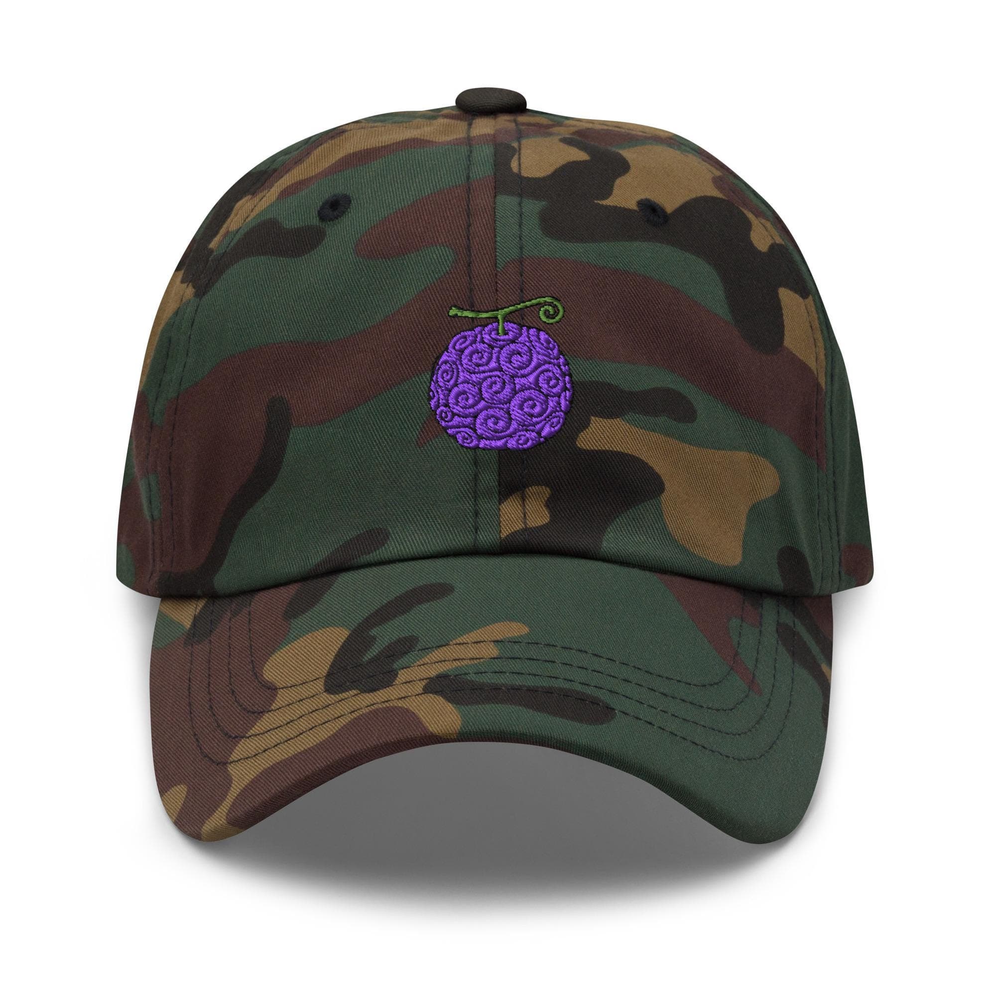 Gum Gum Devil Fruit One Piece Hat Embroidered Dad Hat Gomu Gomu no Mi Luffy Devil Fruit Voilet Fruit