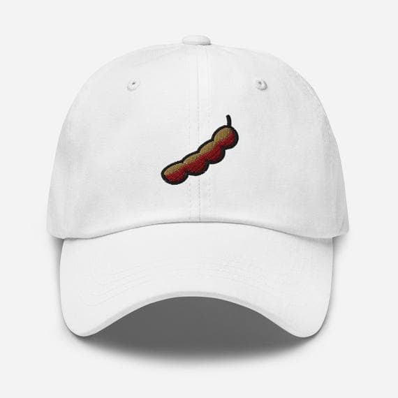 Tamarind Embroidered Cap | Tropical Fruit Hat | Fruit Lover Gift | Summer Adjustable Baseball Cap