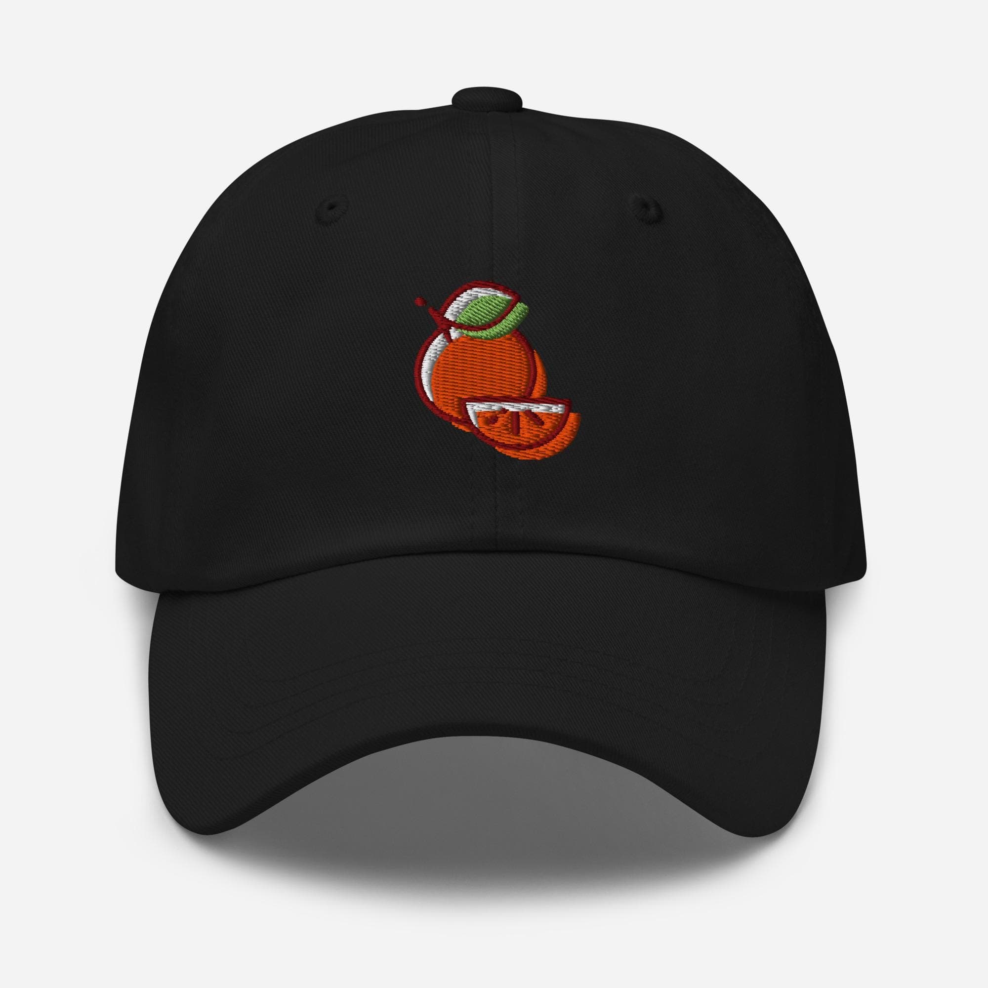 Orange Fruit Embroidered Dad Cap – Aesthetic Baseball Hat, Citrus Embroidery Cap, Summer Orange Baseball Hat, Minimalist Fruit Hat