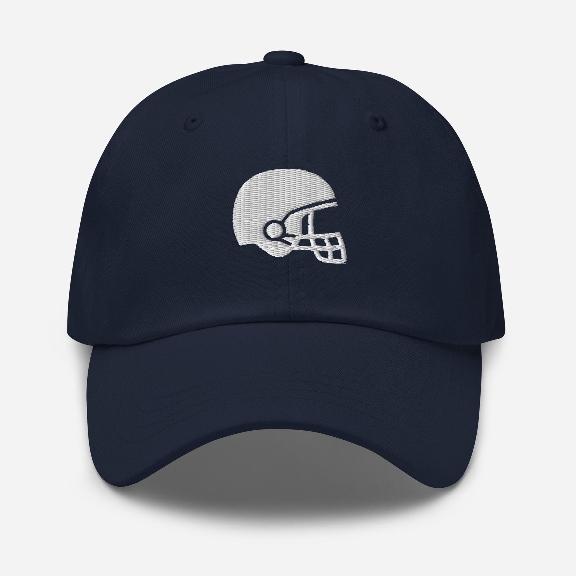 Football Helmet Hat Embroidered – Sports Cap, Game Day Dad Hat, American Football Fan Gift