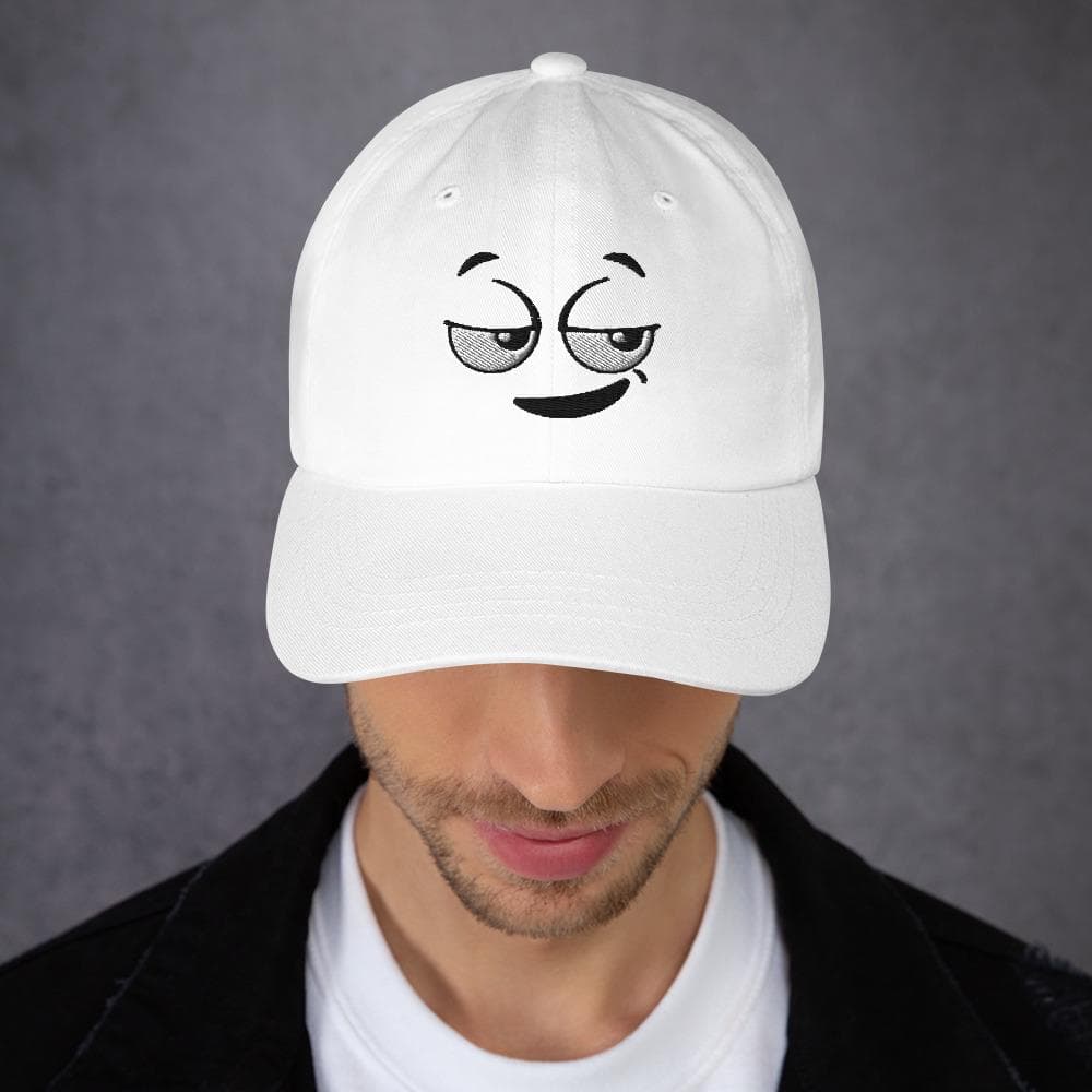 Embroidered Side Eye Hat | Funny Cartoon Face Cap | Cute Expression Baseball Hat
