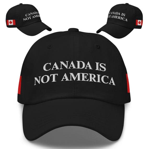 Canada Is Not America Hat Embroidered Hat for Men for Women Dad Cap Adjustable Strap Unisex Baseball Hat