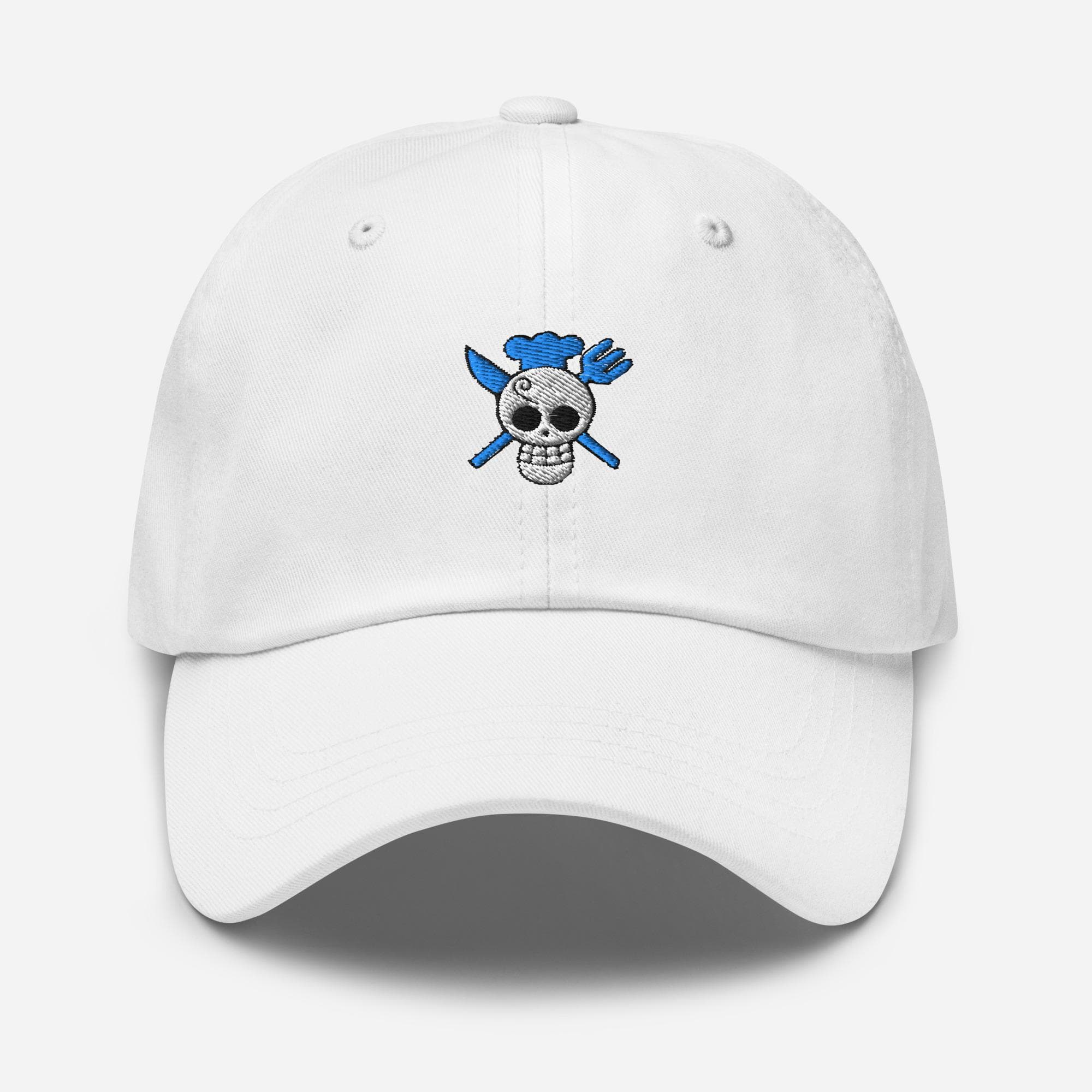 Sanji Anime Embroidered Hat Chief and Skull Logo Sanji Jolly Roger Baseball Cap
