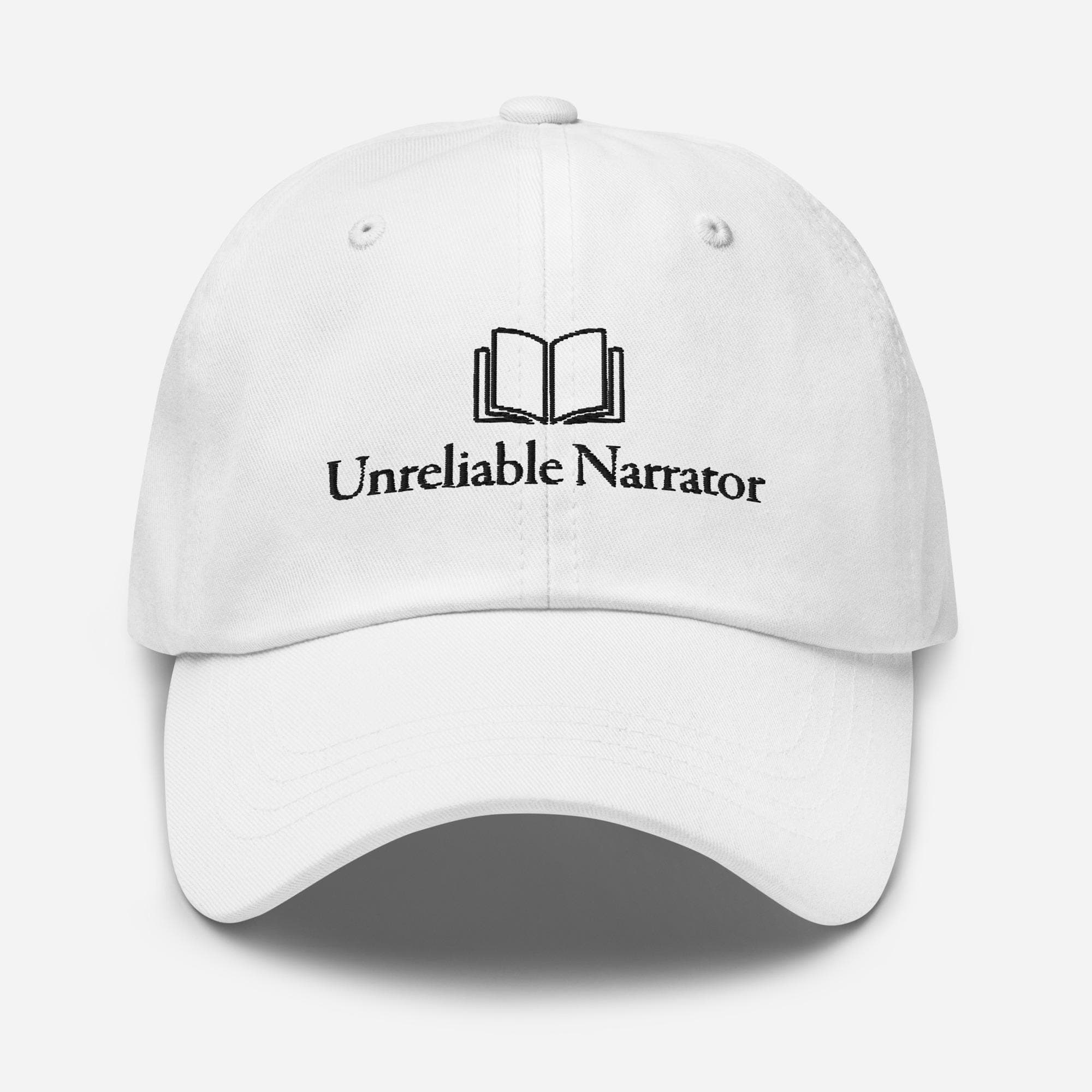 Unreliable Narrator Dad Cap | Book Lover Baseball Hat | Literary Gift for Book Readers Writers