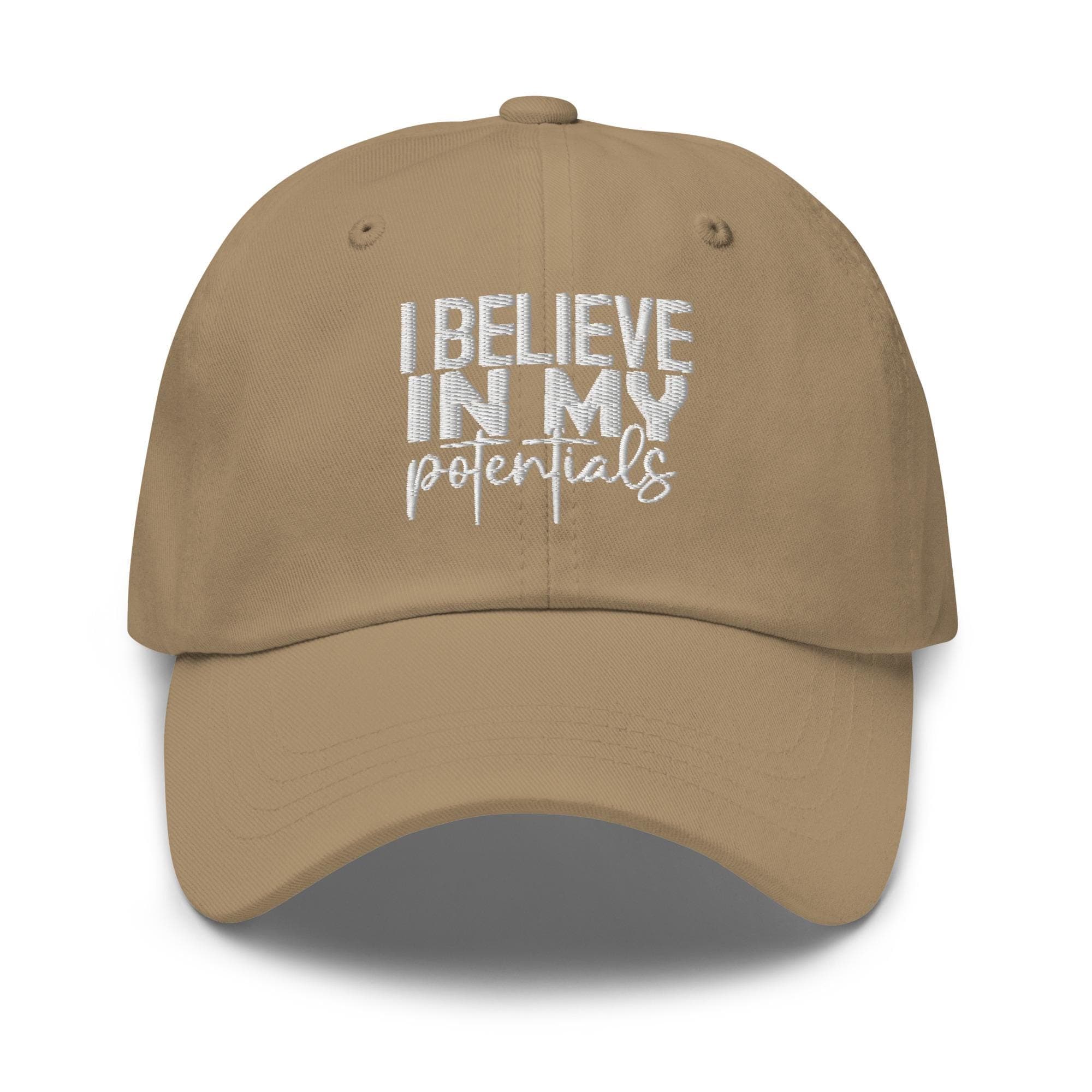 I believe in my potentials Embroidered Dad Hat Gift for Dad Mental Hat Self Care Hat Self Love Hat Therapy Hat Mental Health Awareness Cap