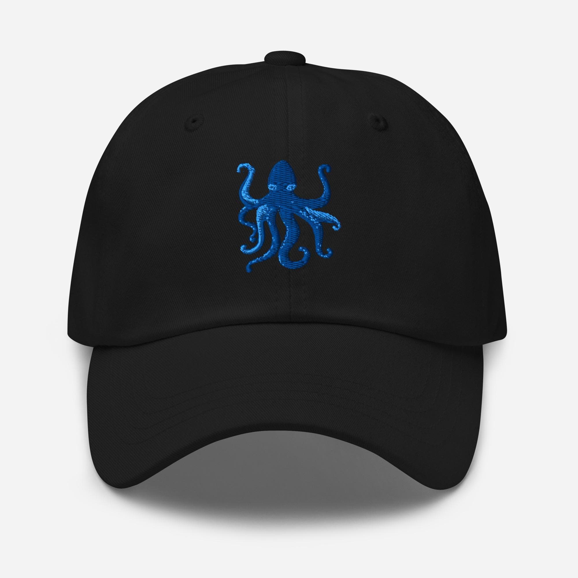 Octopus Embroidered Hat – Cute Sea Creature Baseball Cap, Ocean Animal Embroidery Dad Hat, Marine Life Gift
