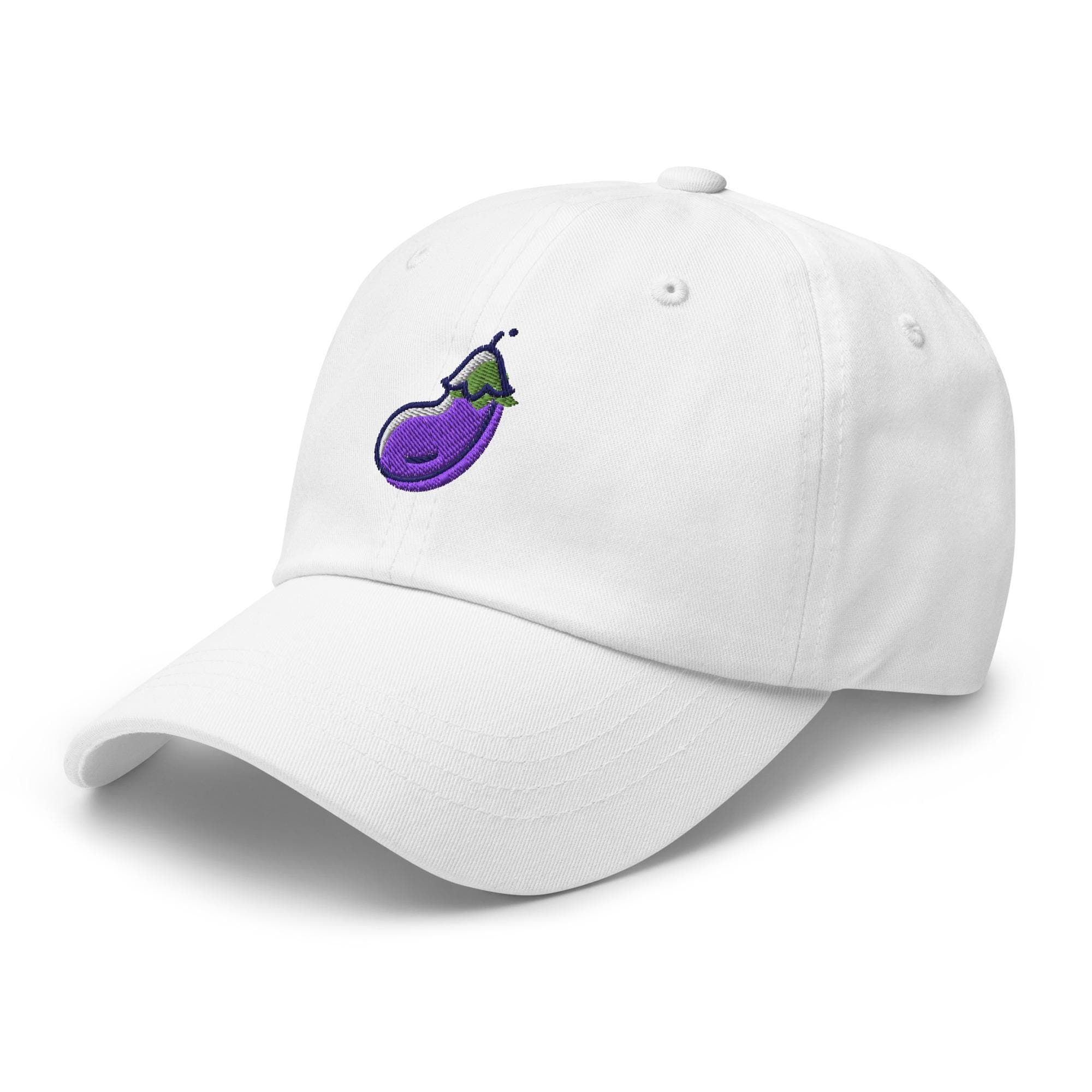 Cute Eggplant Dad Cap | Baseball Hat for Veggie Lovers | Funny Garden Food Embroidered Hat