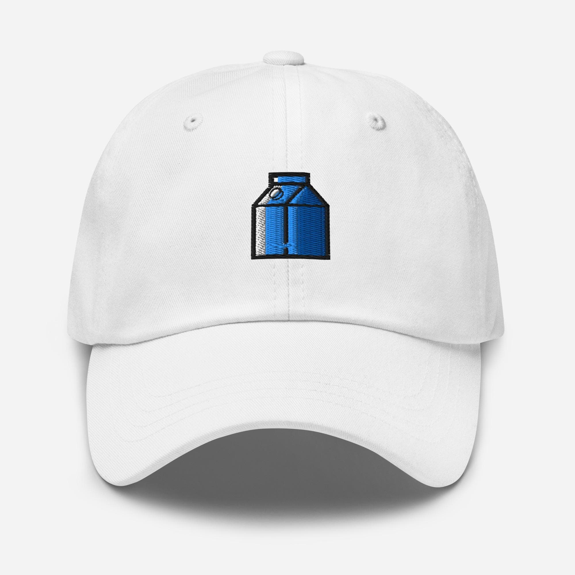 Cute Milk Box Embroidered Hat – Kawaii Aesthetic Baseball Cap, Casual Cartoon Dad Hat, Unique Embroidery Gift