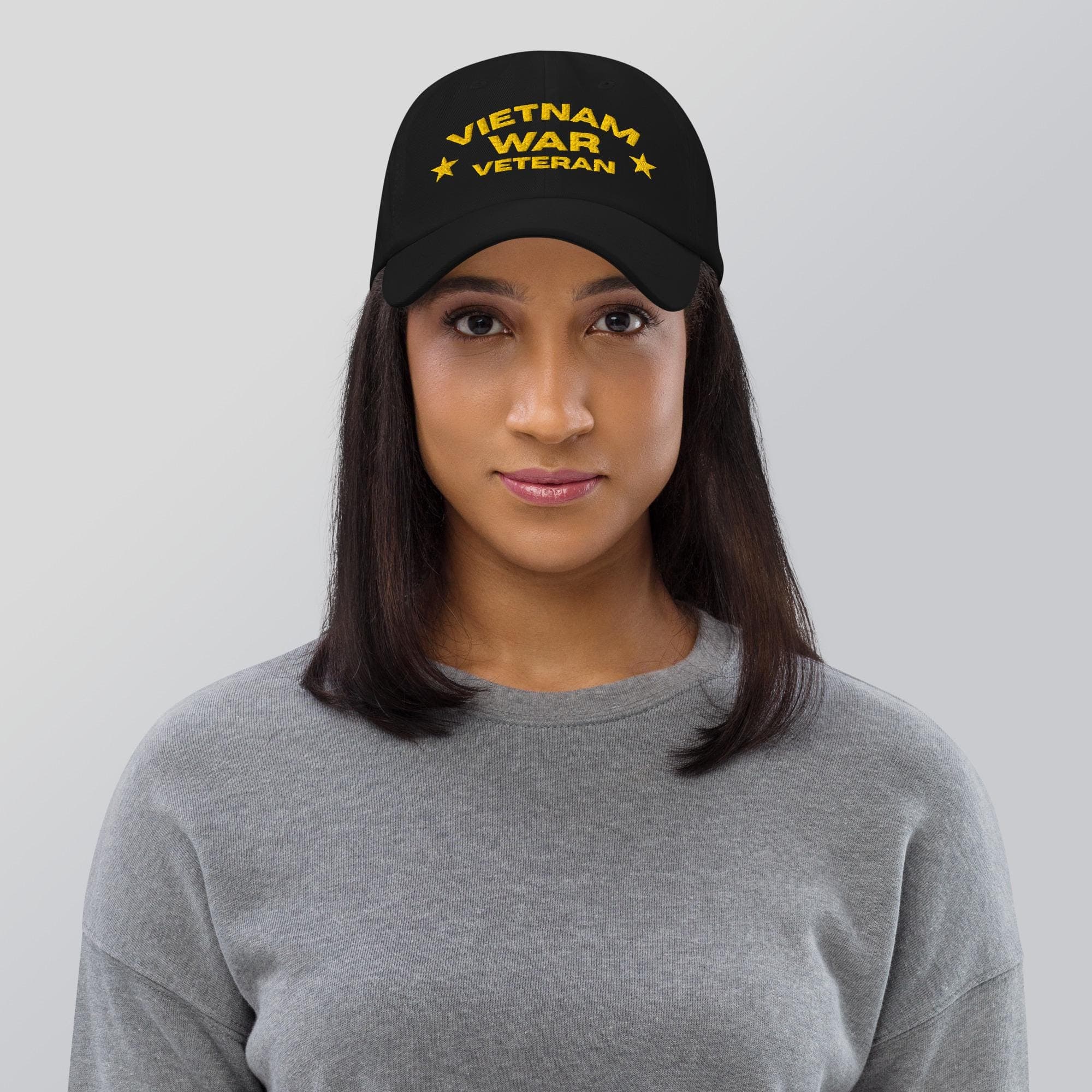 Vietnam War Veteran Hat, Embroidered Dad Cap Military Baseball Cap, Army Navy Air Force Veteran Gift, Adjustable Veteran Pride Cap