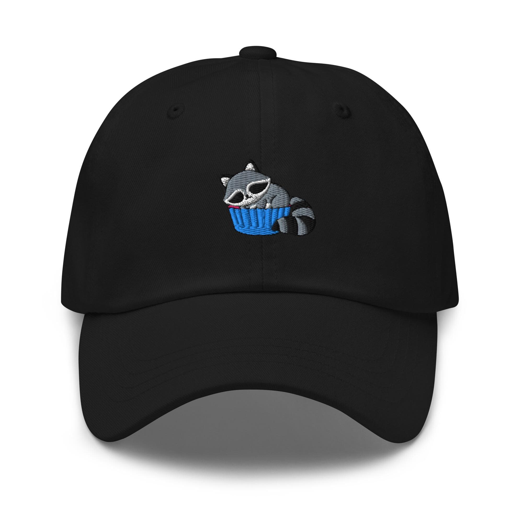 Raccoon Hat Sleeping Embroidered Dad Hat, Gift For Cute Raccoon Lovers Baseball Cap, Dad Cap Gifts, Gift for Dad Gift for Mom Raccoon Hat