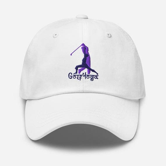 Embroidered Golf Yoga Dad Cap – Sport  Fitness Baseball Hat for Golfers, Yoga Hat Gift
