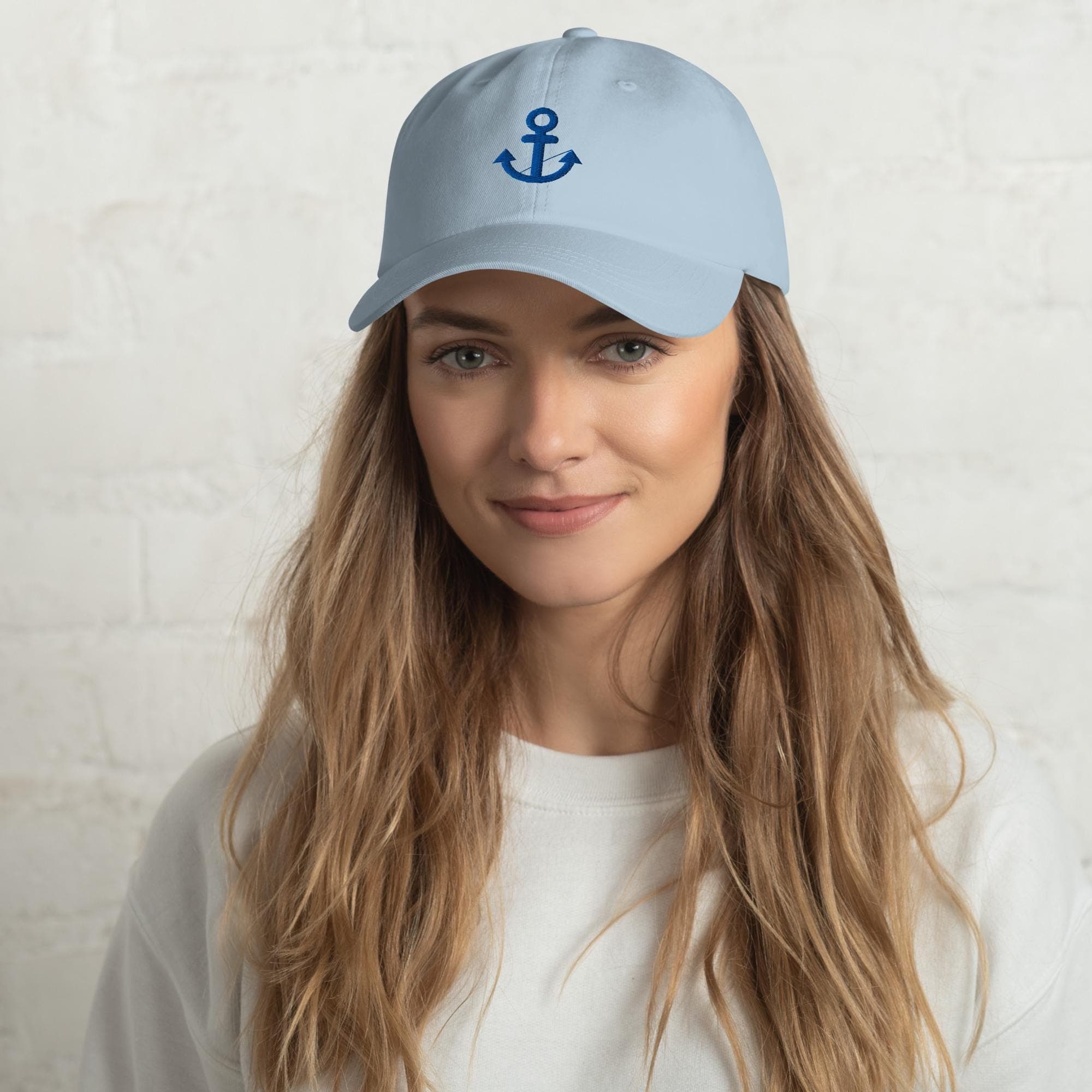 Embroidered Anchor Dad Hat | Nautical Baseball Cap | Sailing Fisherman Gift | Coastal Boho Unisex Cap