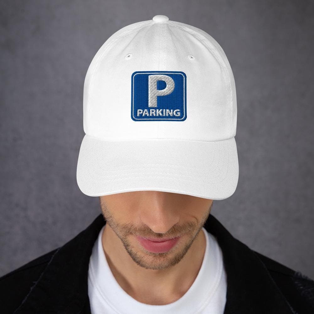 Parking Sign Embroidered Cap – Streetwear Dad Hat, Funny Parking Sign Hat Gift for Drivers & Car Lovers