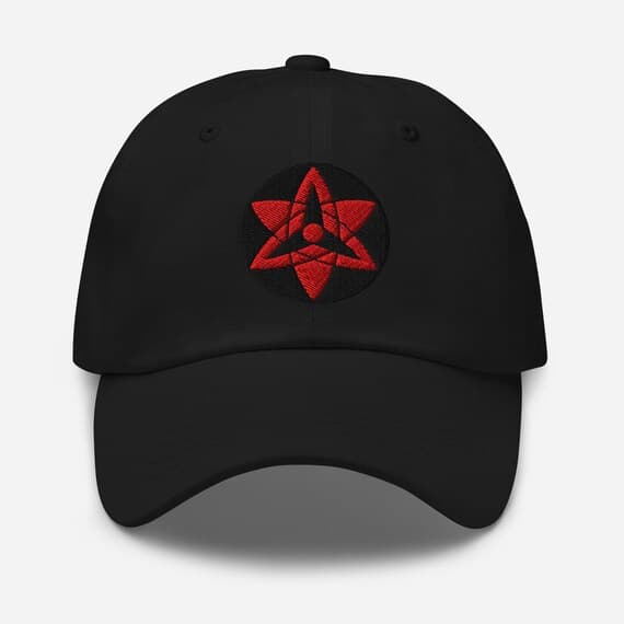 Sharingan Embroidered Hat | Anime Eye Embroidery Cap | Anime Inspired Dad Hat