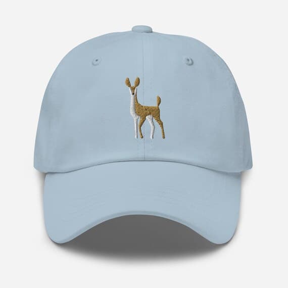 Embroidered Deer Cap | Wildlife Hat | Outdoor Hunting Gift | Animal Lover Baseball Cap | Nature Embroidery Dad Hat