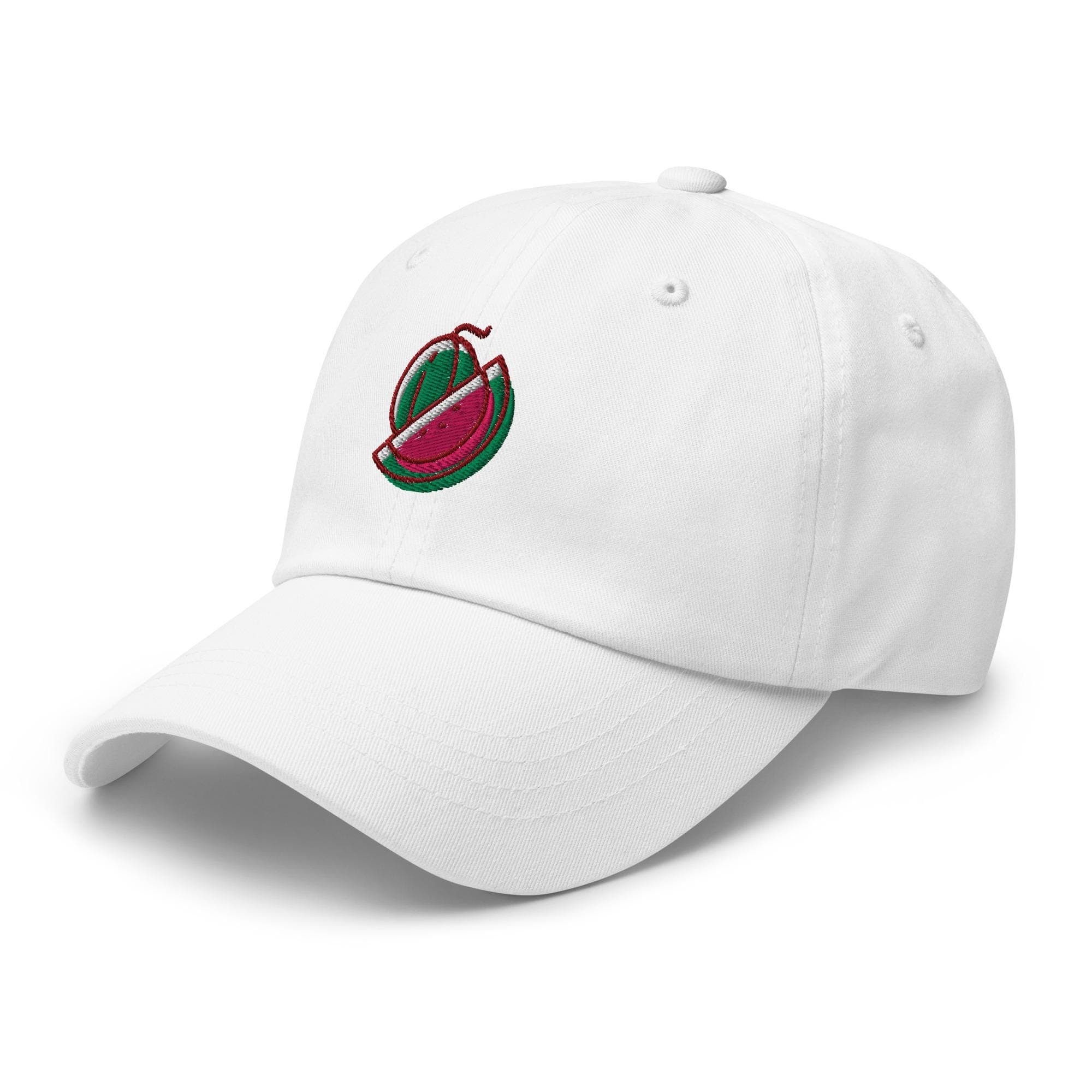 Watermelon Dad Hat, Embroidered Fruit Baseball Cap, Summer Aesthetic Adjustable Cotton Hat, Cute Watermelon Gift for Foodie & Plant Lovers