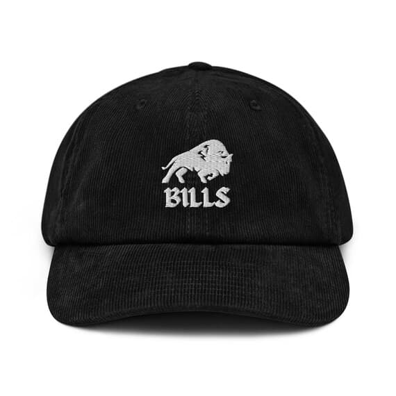 Buffalo Embroidered Corduroy Cap | Western Wildlife Hat | Outdoor Adventure Gift | Rustic Rancher Dad Hat | Animal Lover Baseball Cap