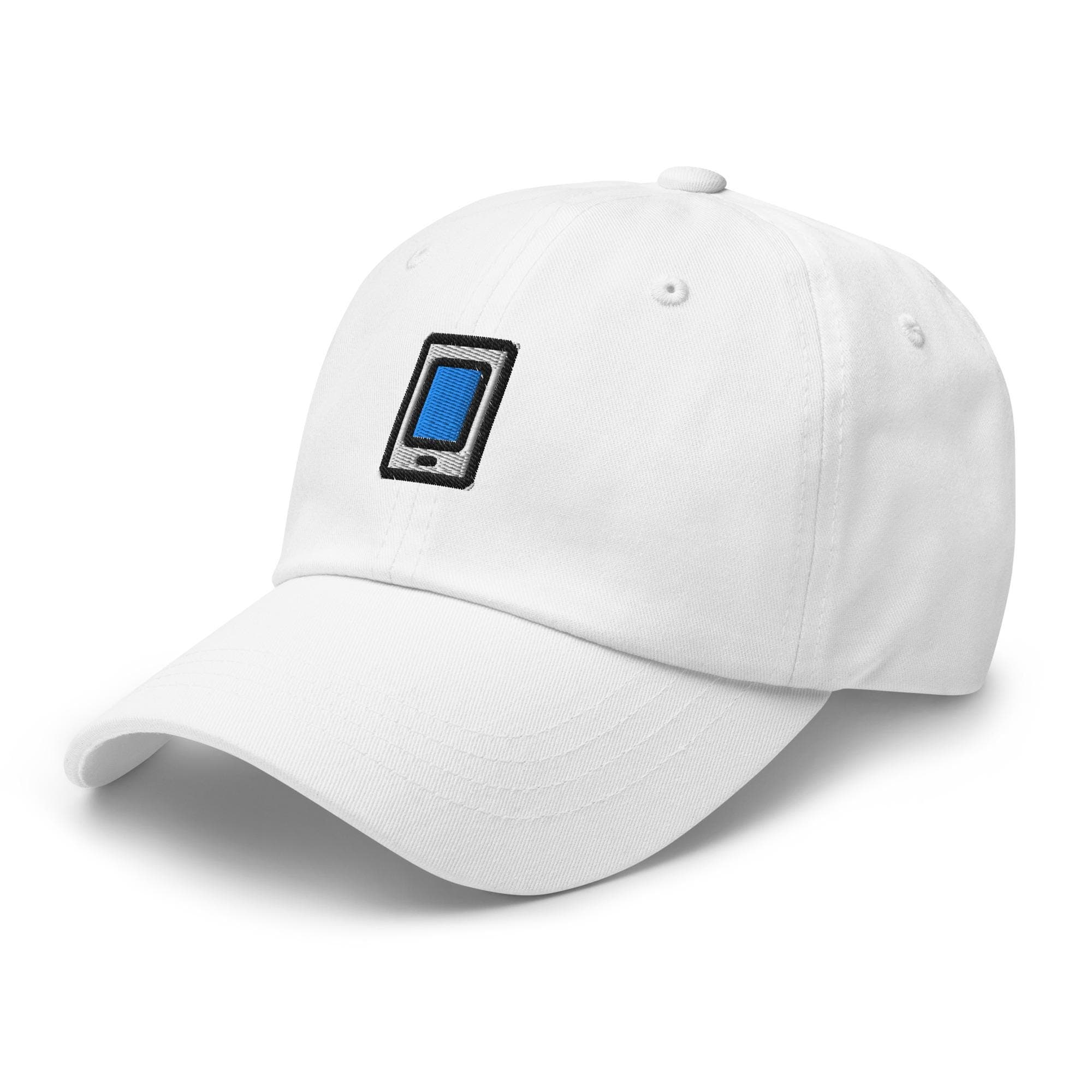 Cute Phone Embroidered Cap, Cartoon Phone Hat, Kawaii Accessories, Trendy Teen Hat, Fun Graphic Baseball Cap