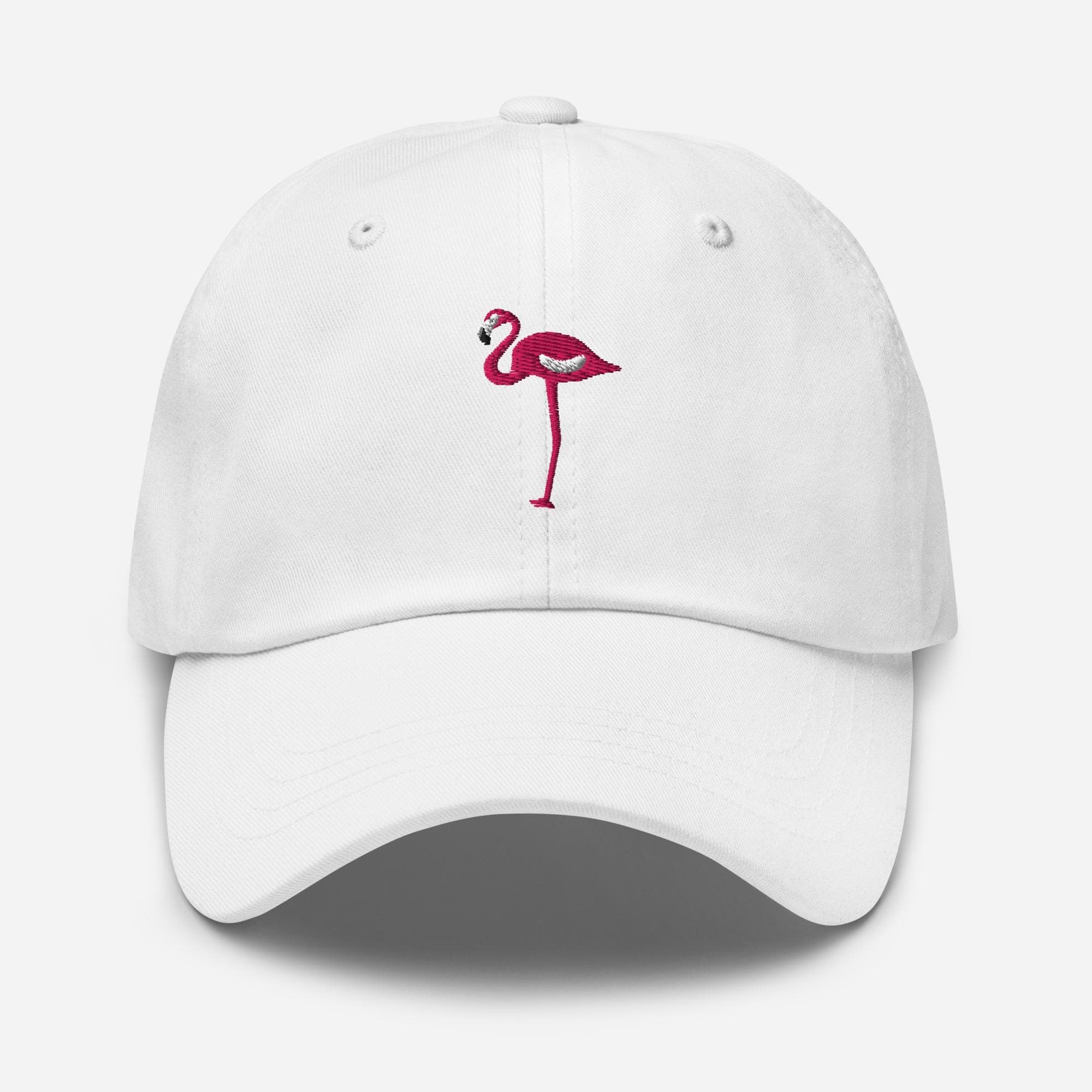Flamingo Embroidered Cap – Tropical Bird Hat, Summer Beach Baseball Cap, Cute Animal Dad Hat, Gift for Flamingo Lovers