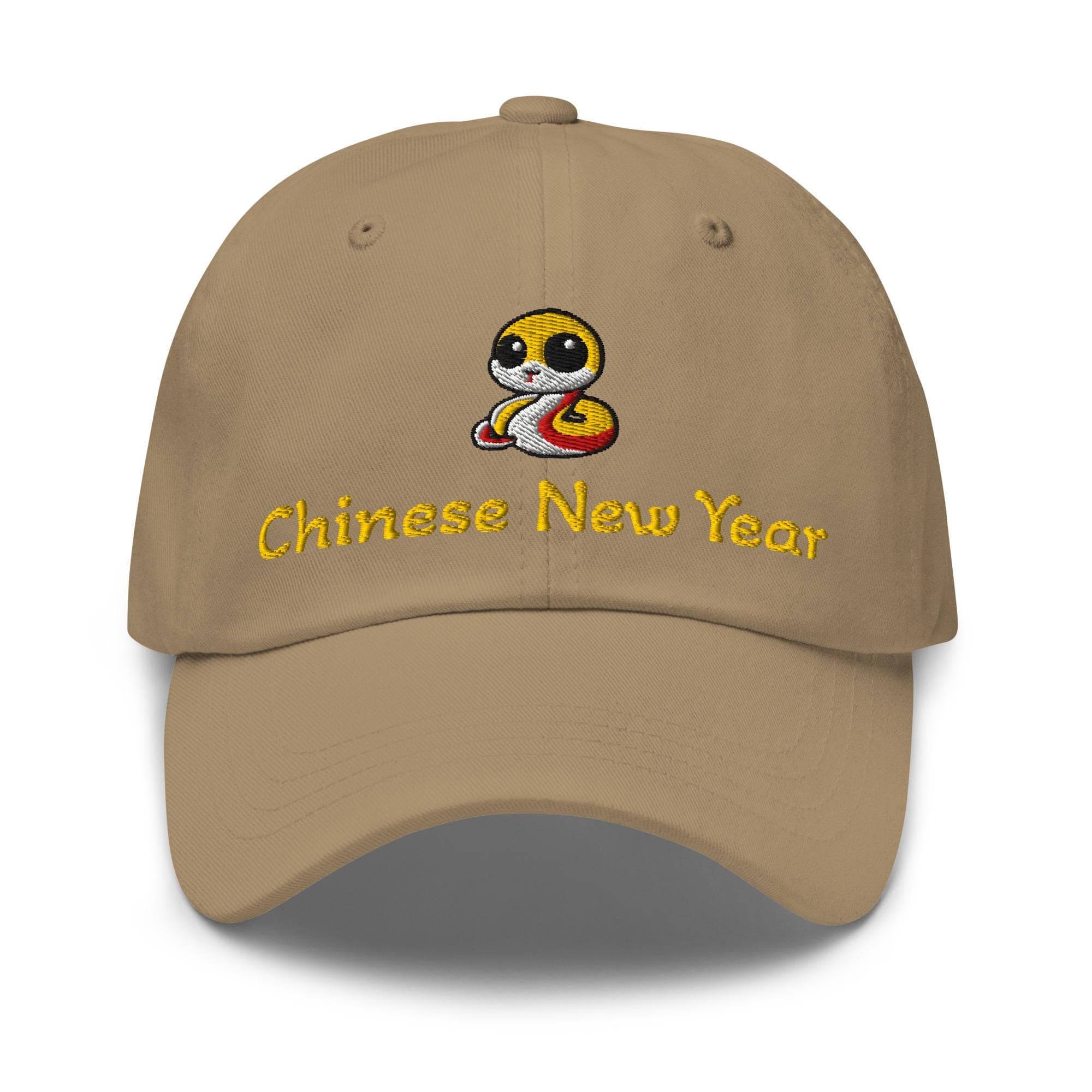 Chinese New Year Hat | Embroidered Dad Hat | Year of the Snake Hat with Cute Snake