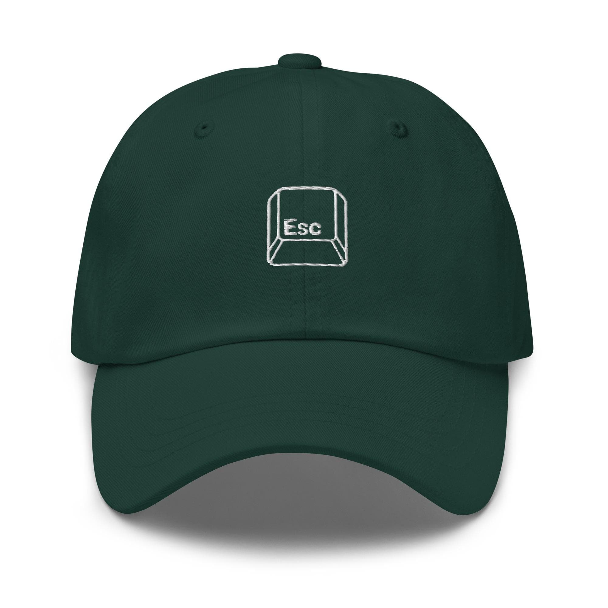 Escape Key Hat Embroidered Hat ESC Key Hat  Unisex  Baseball Hat Dad Cap Gift for Gamer Hat PC Gaming Hat Keyboard Hat Funny Keycap Hat