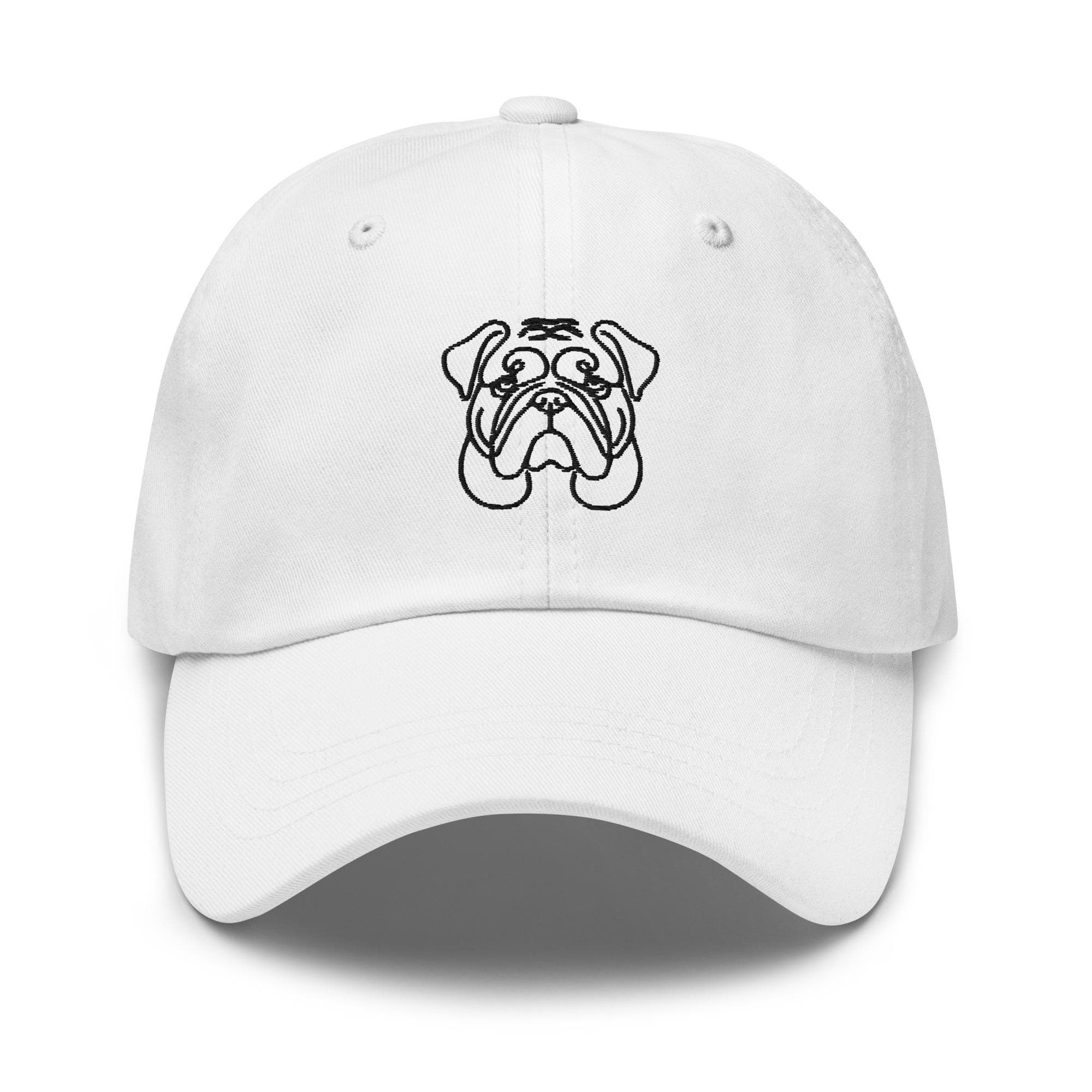 English Bulldog Hat Embroidered Hat Cute Cap Gift for Dad Dog Animal Lover Gift for English Bulldog Dog Owner Baseball Cap